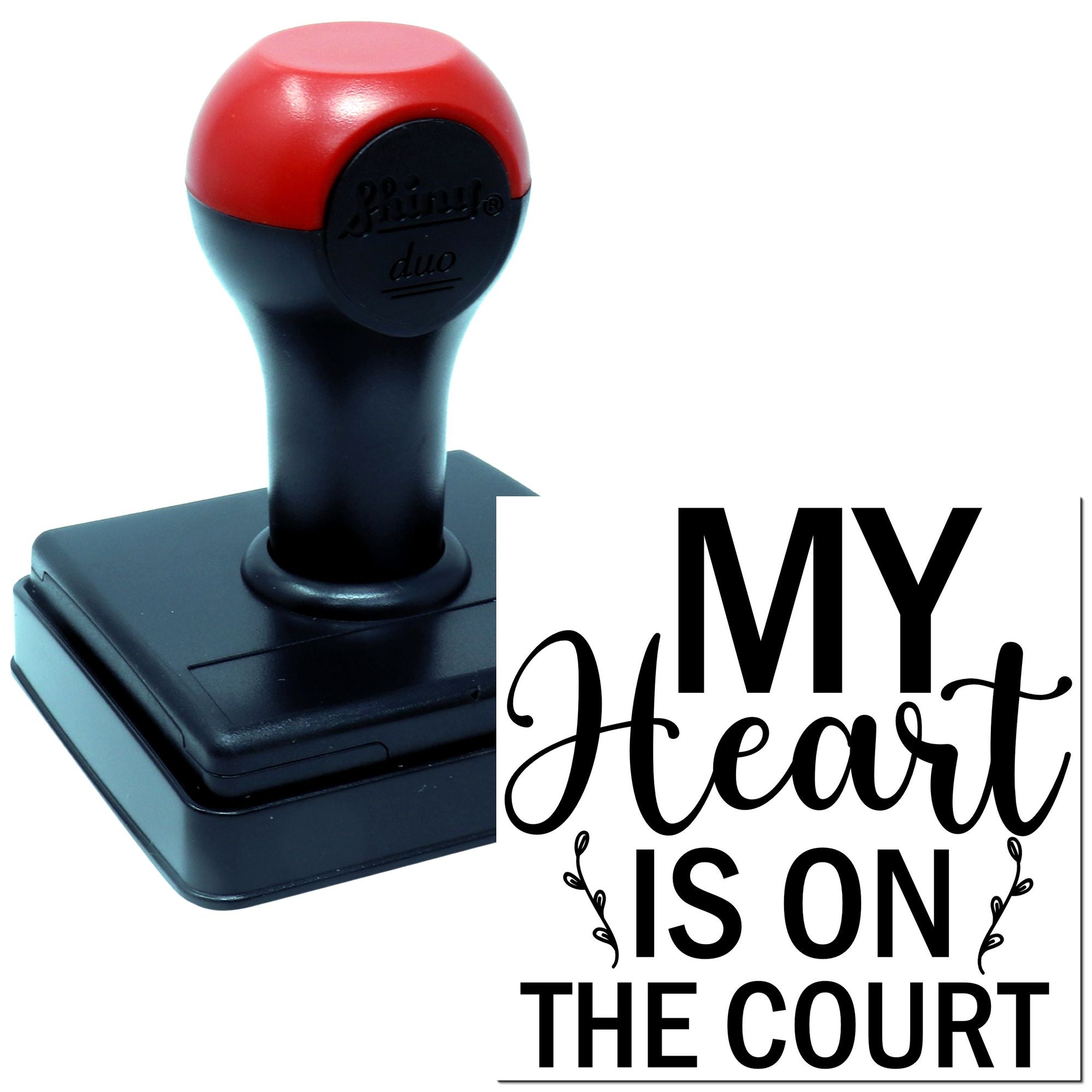 Duo My Heart Plays On Court Hand Stamp