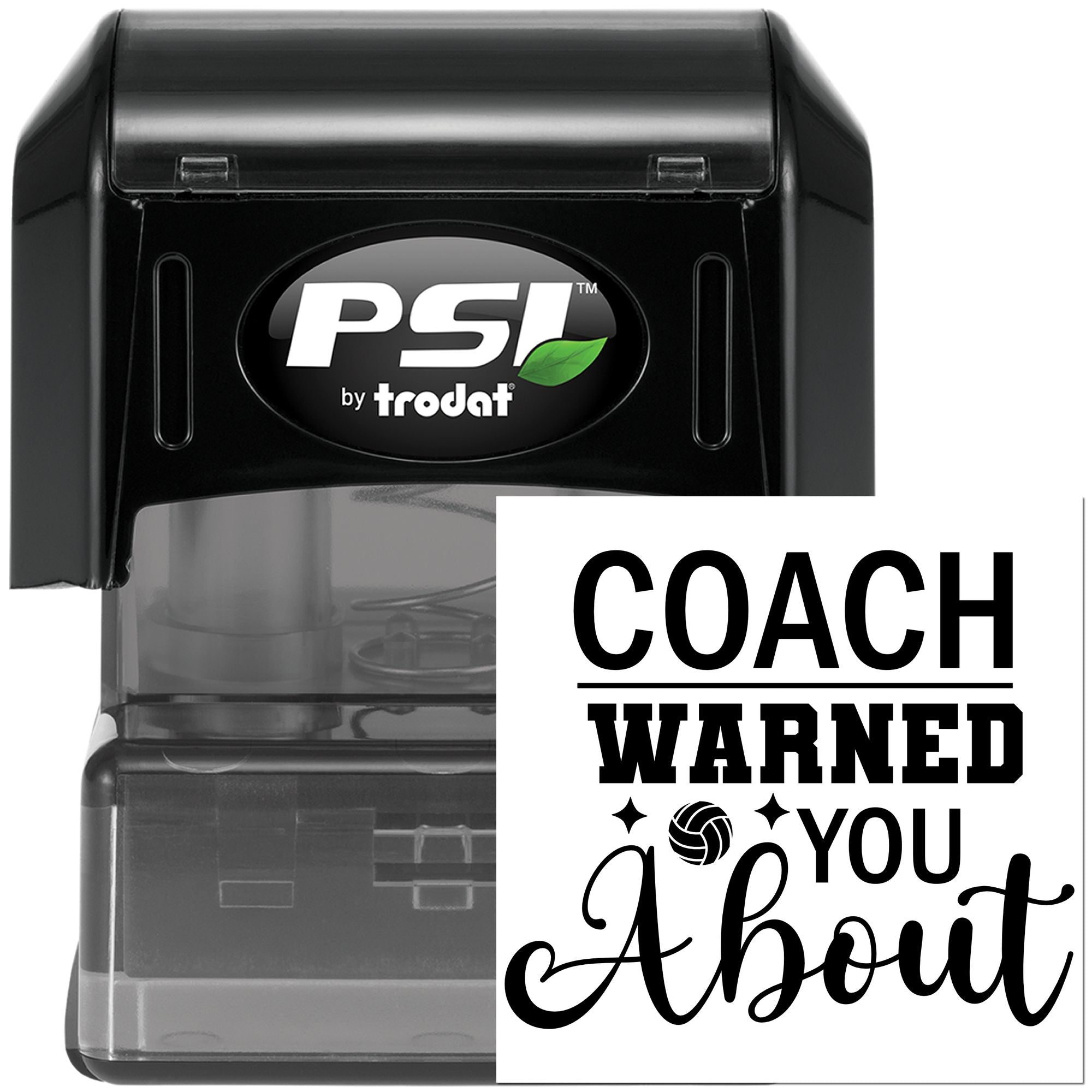 Pre-Inked Coach Warned You Mini Card Stamp