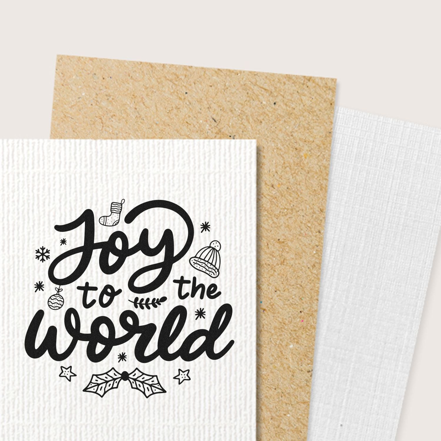 Self-Inking Joyful World Party Favor Stamp