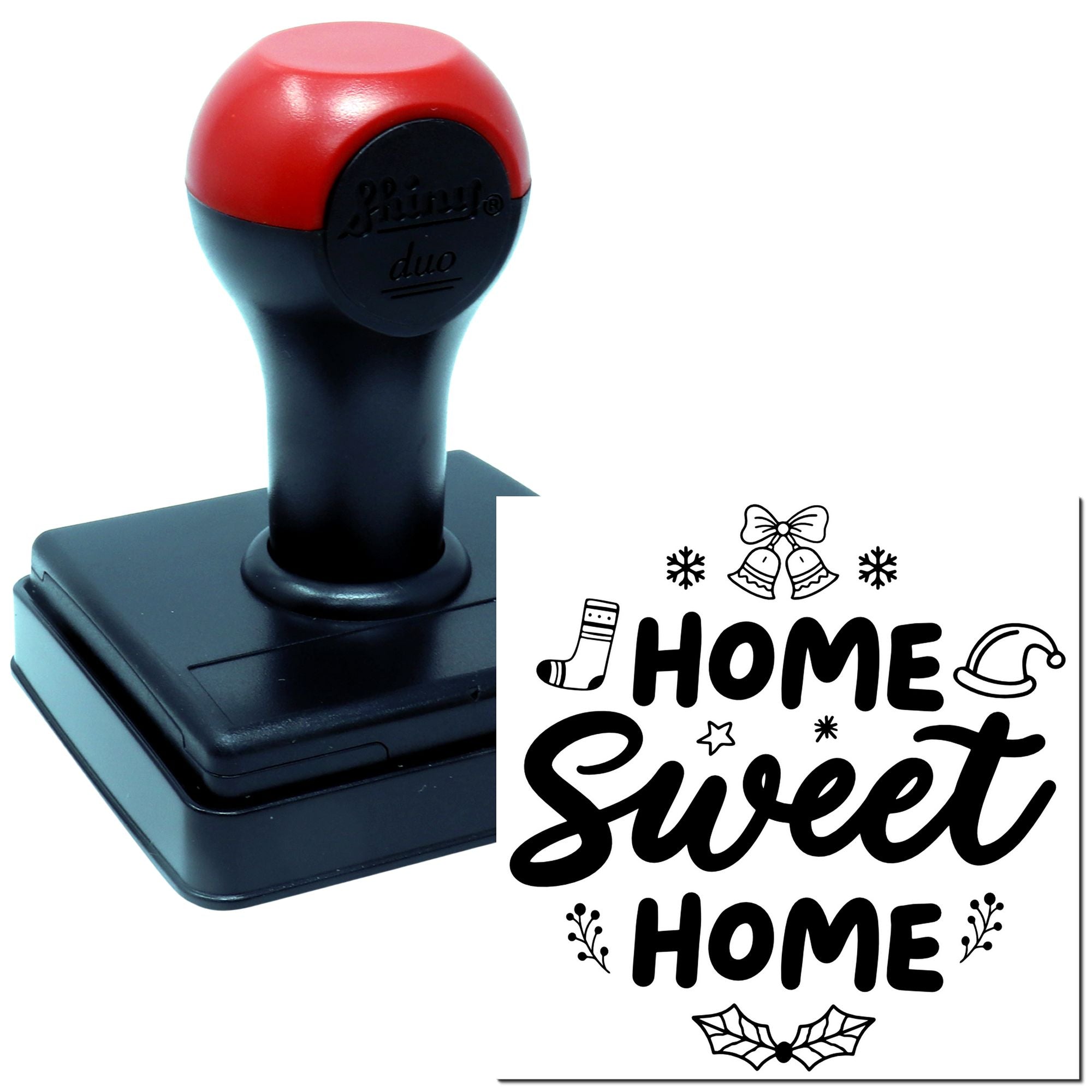 Duo Festive Home Sweet Home Design Hand Stamp