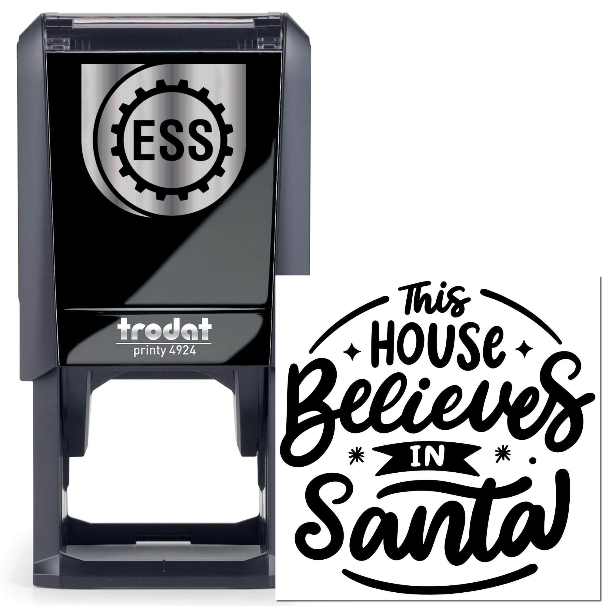 Self-Inking Santa Believers Scrapbooking Stamp