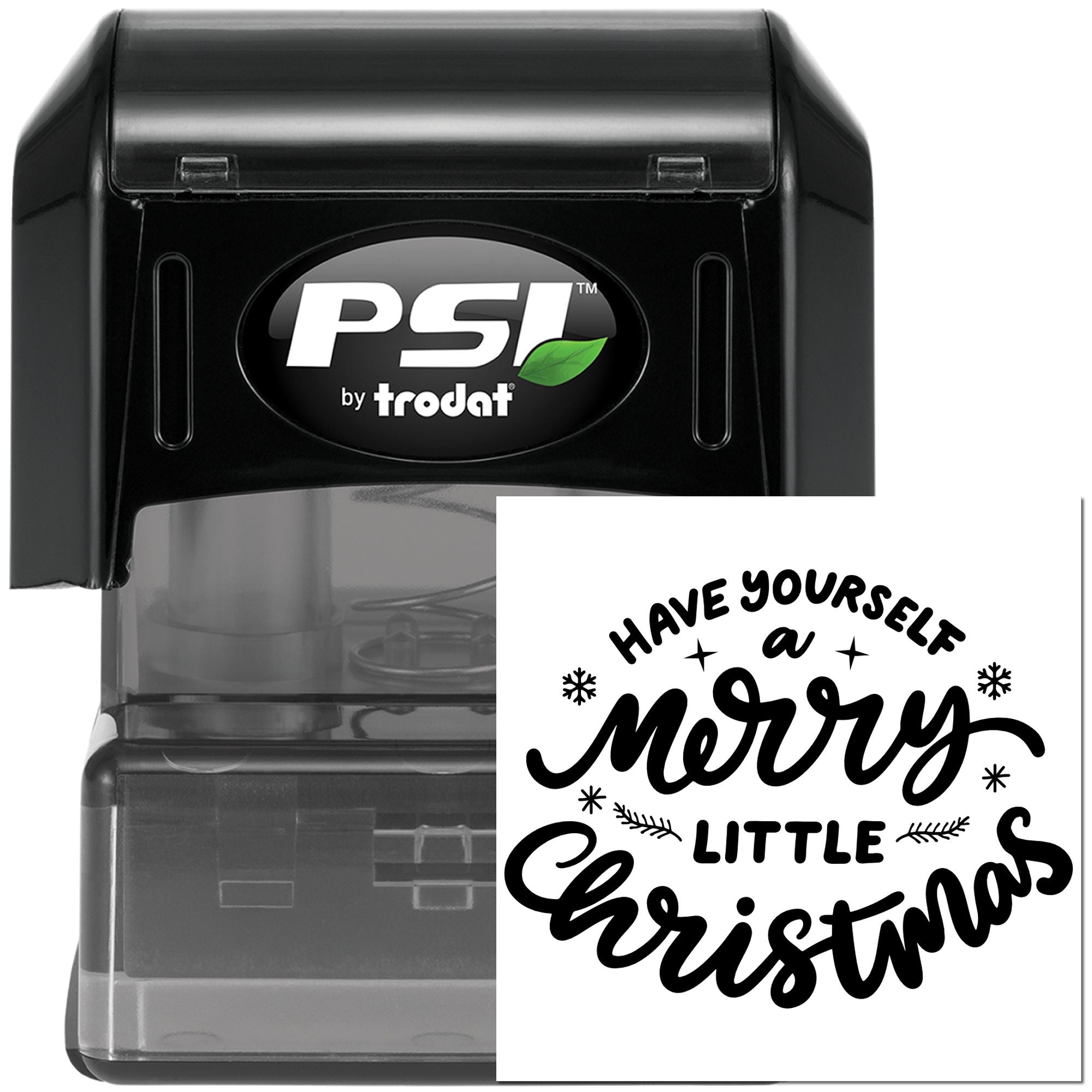 Pre-Inked Merry Little Christmas Scrapbooking Stamp