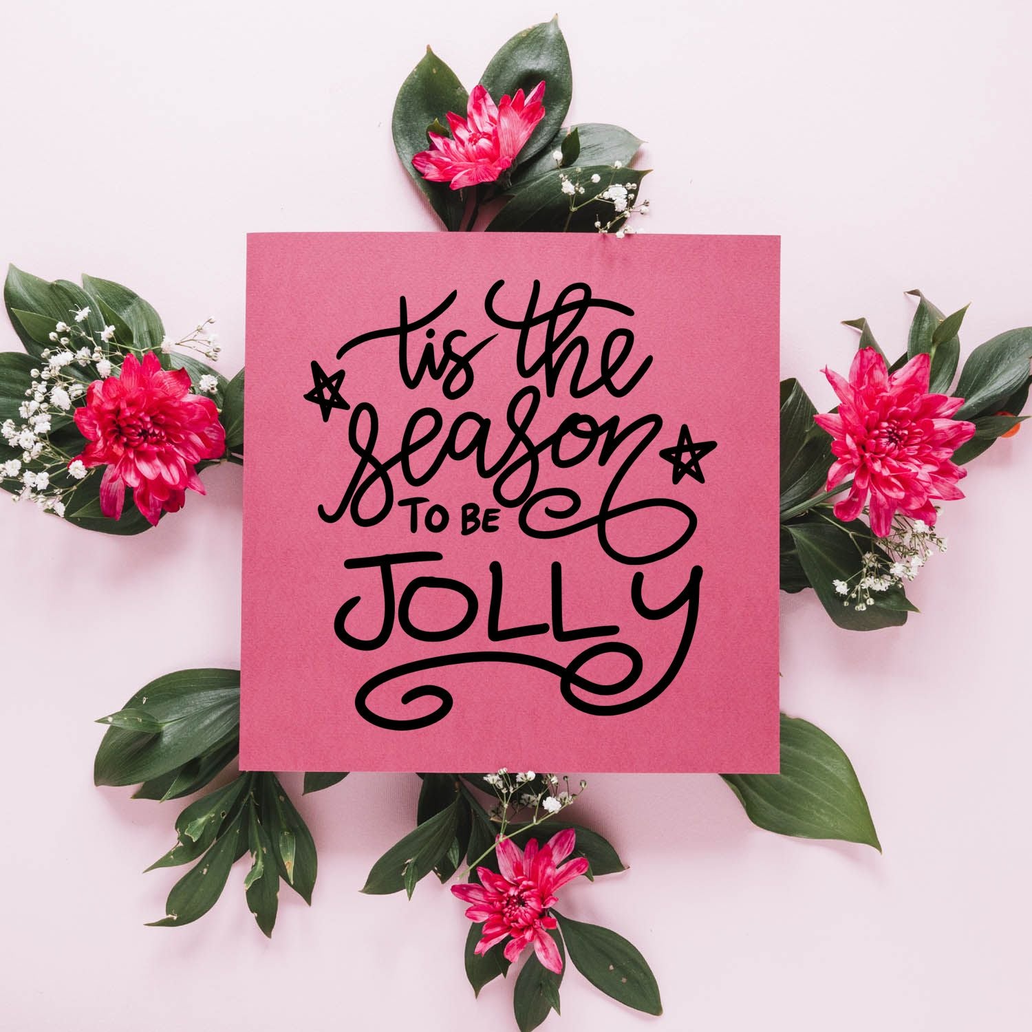 Self-Inking Seasonal Jolly Cardmaking Stamp