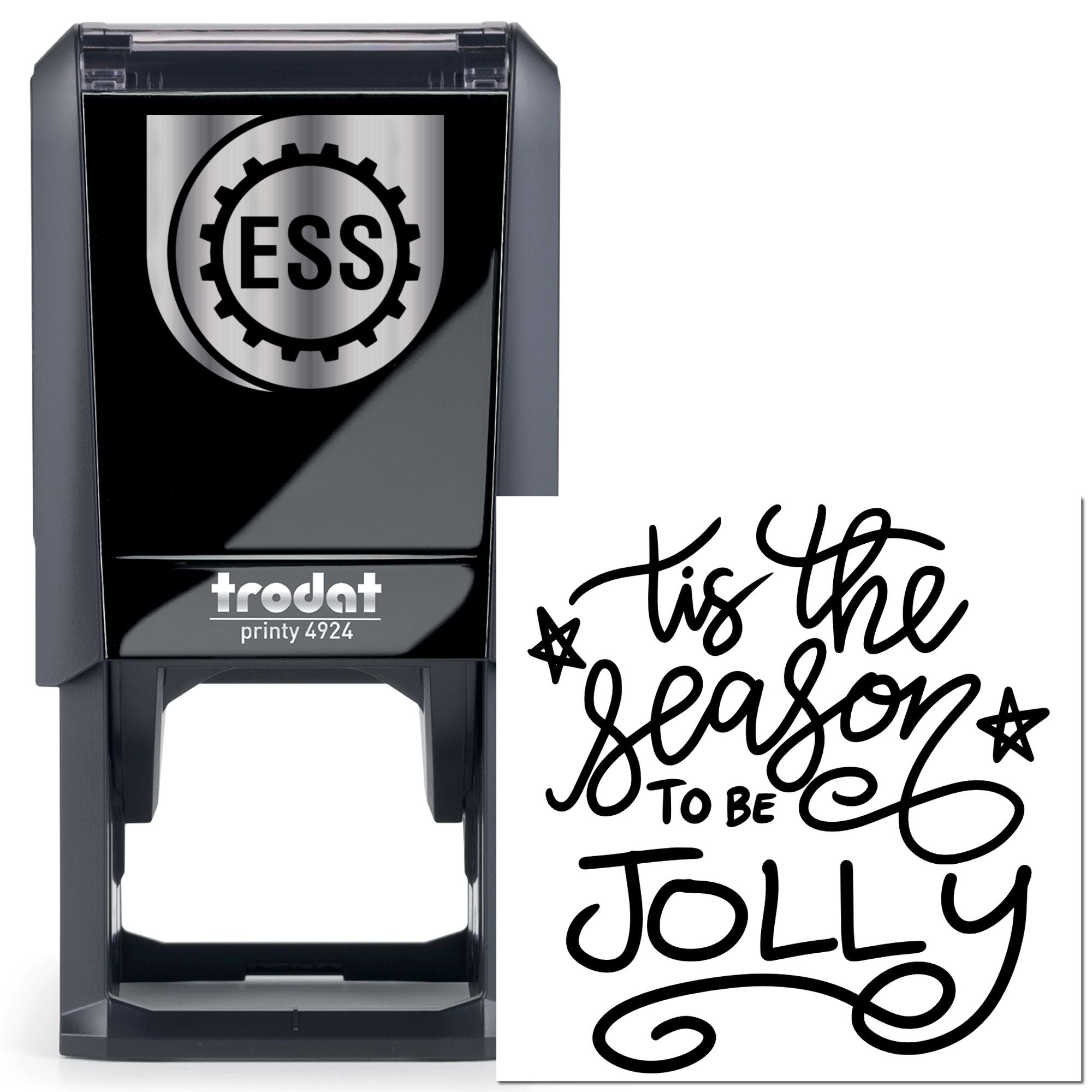 Self-Inking Seasonal Jolly Cardmaking Stamp
