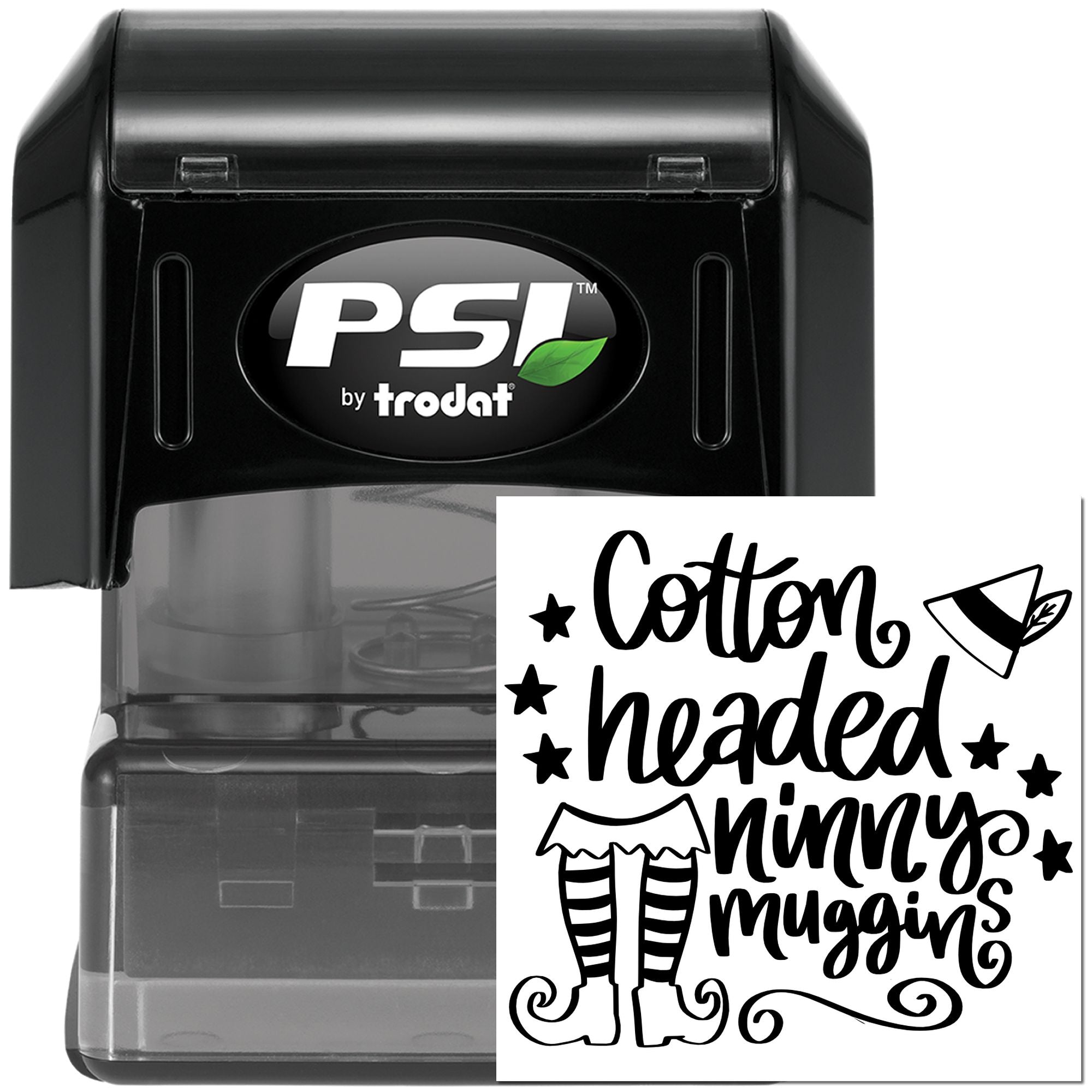 Pre-Inked Cotton Headed Ninny Tag Stamp