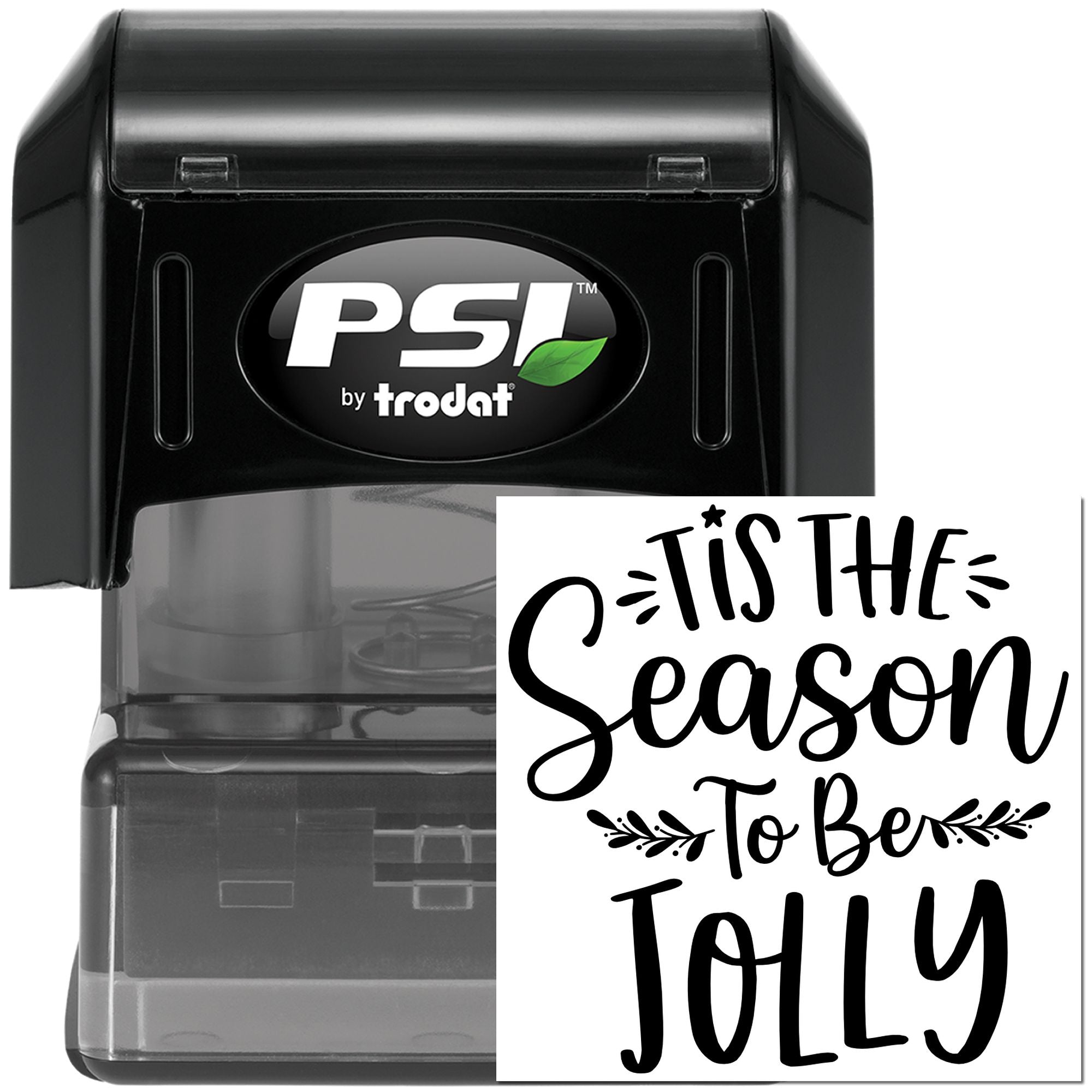 Pre-Inked Jolly Holiday Season Paper Craft Stamp