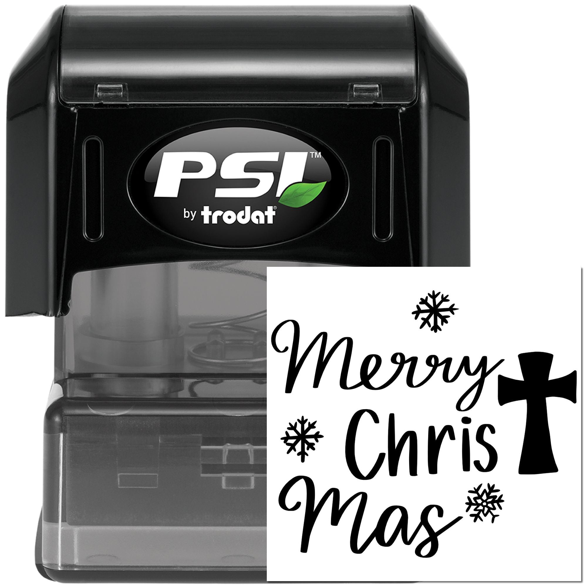 Pre-Inked Merry Christmas Mass Handcraft Stamp