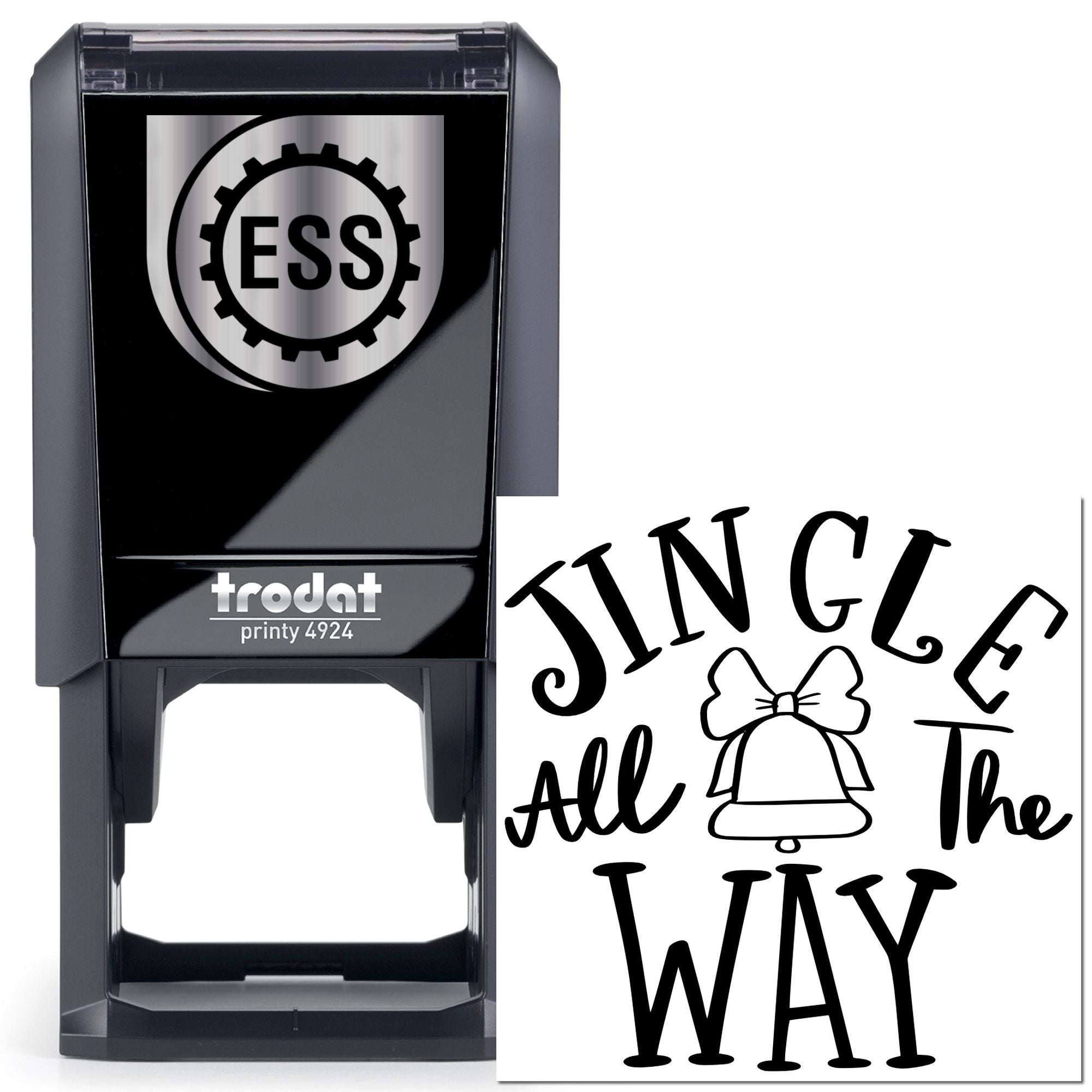 Self-Inking Jingle Bell Cardmaking Stamp