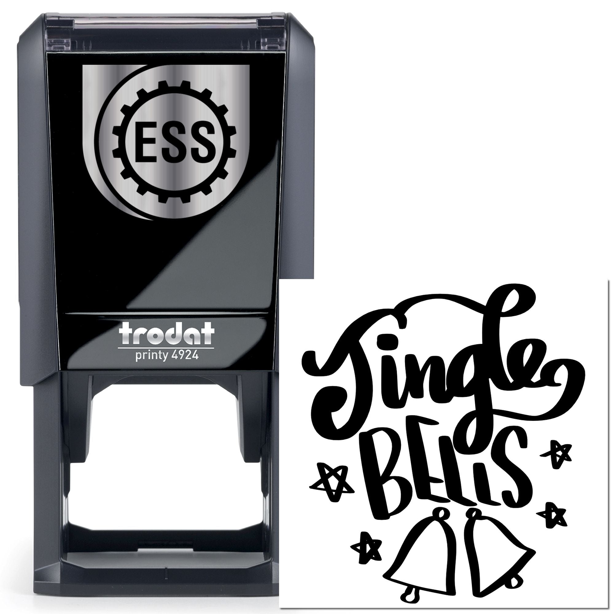 Self-Inking Jingle Bells Note Card Stamp