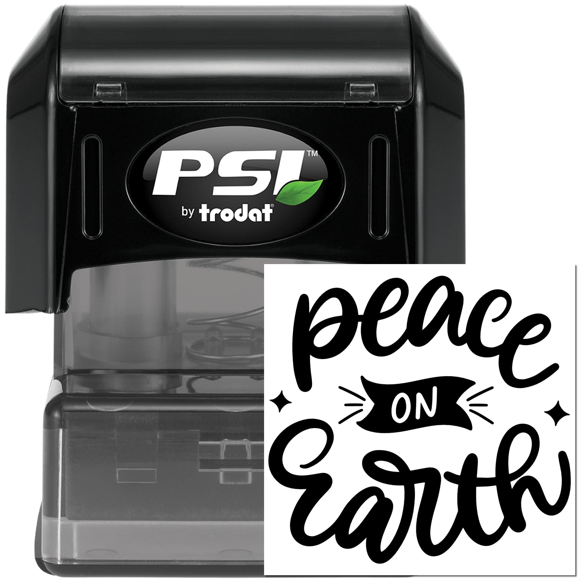 Pre-Inked Peace On Earth Postcard Stamp