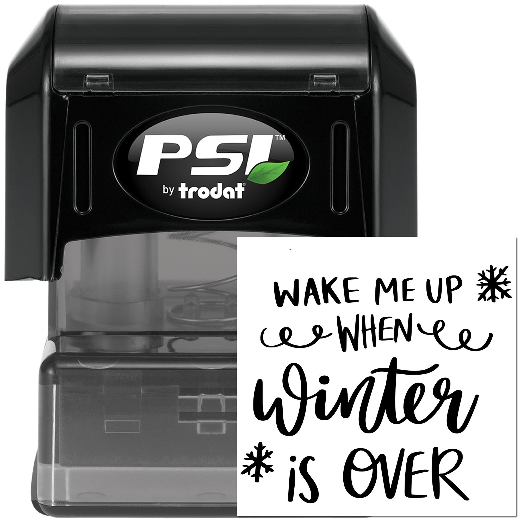 Pre-Inked Winter Is Over Greeting Card Stamp