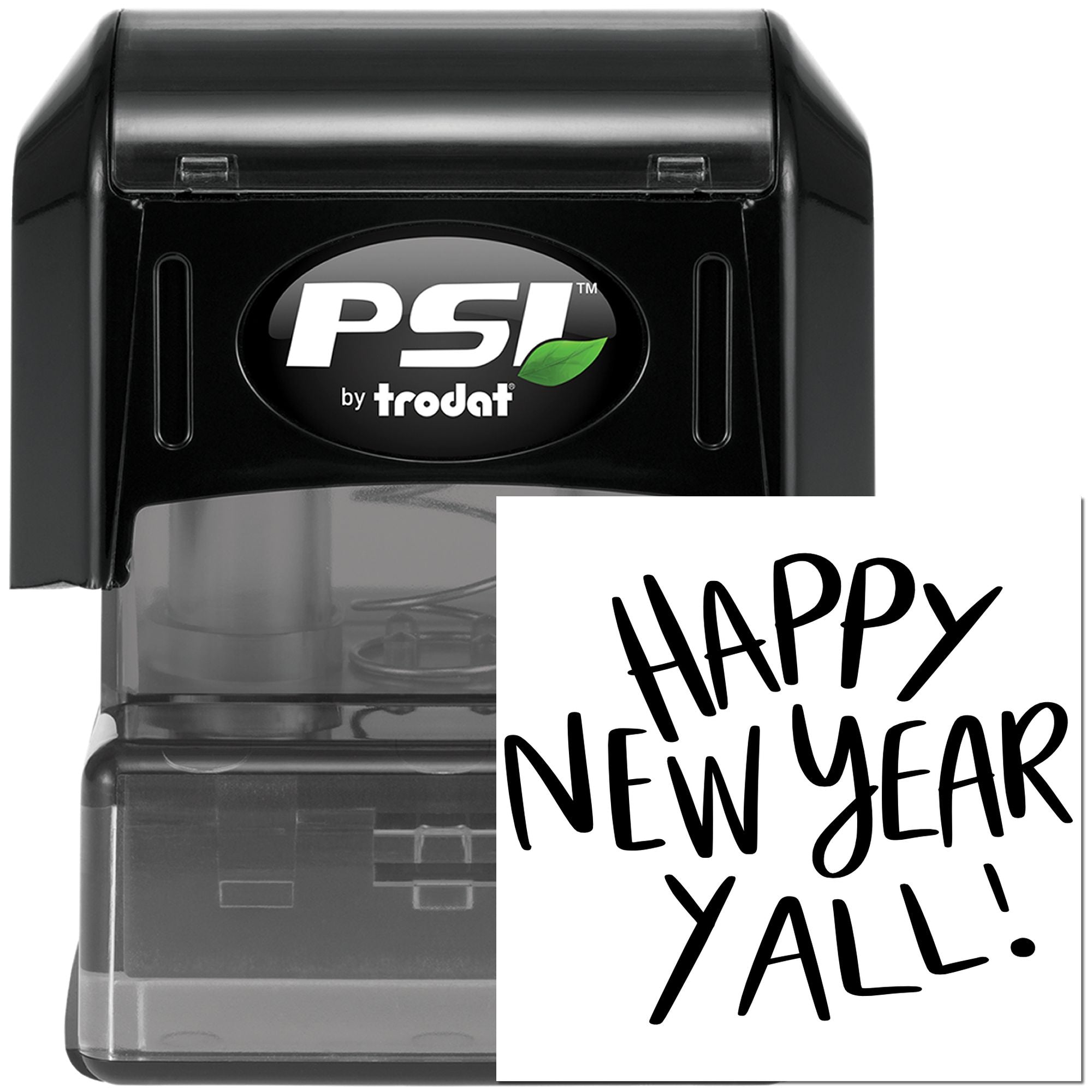 Pre-Inked Happy New Year Favor Tag Stamp