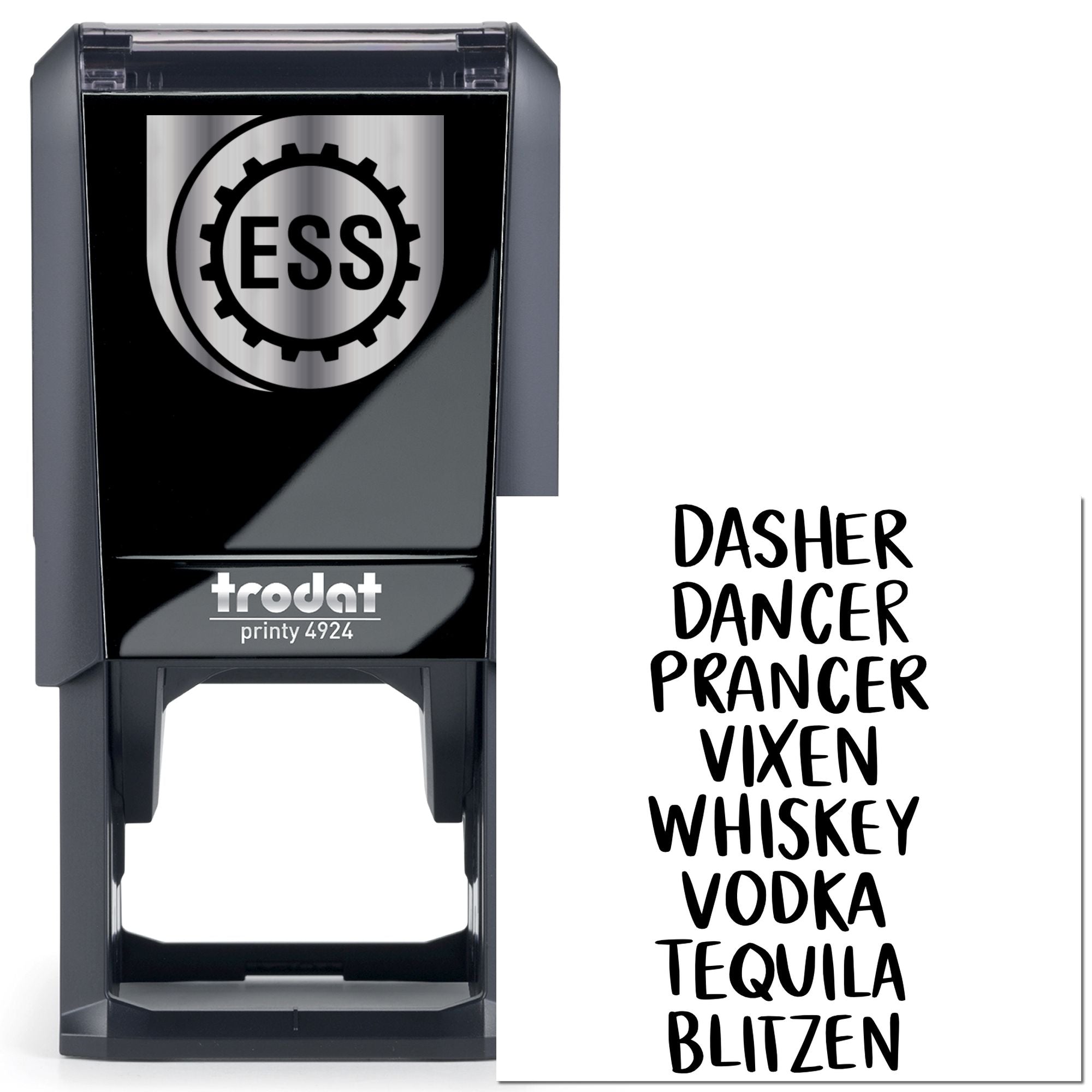 Self-Inking Holiday Spirits Scrapbook Stamp
