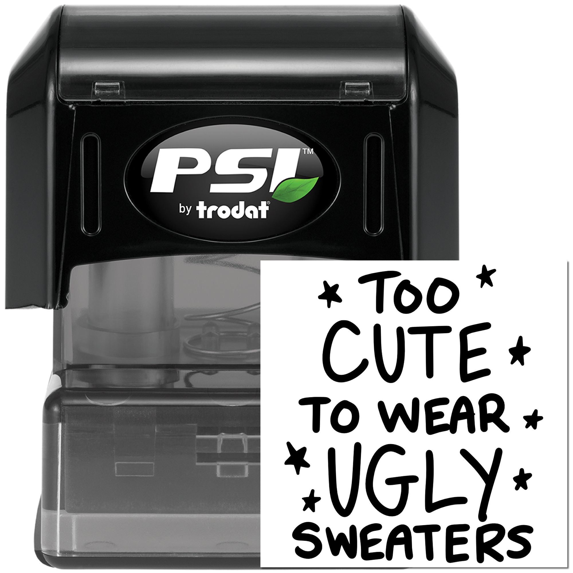 Pre-Inked Cute Ugly Sweaters Scrapbook Stamp