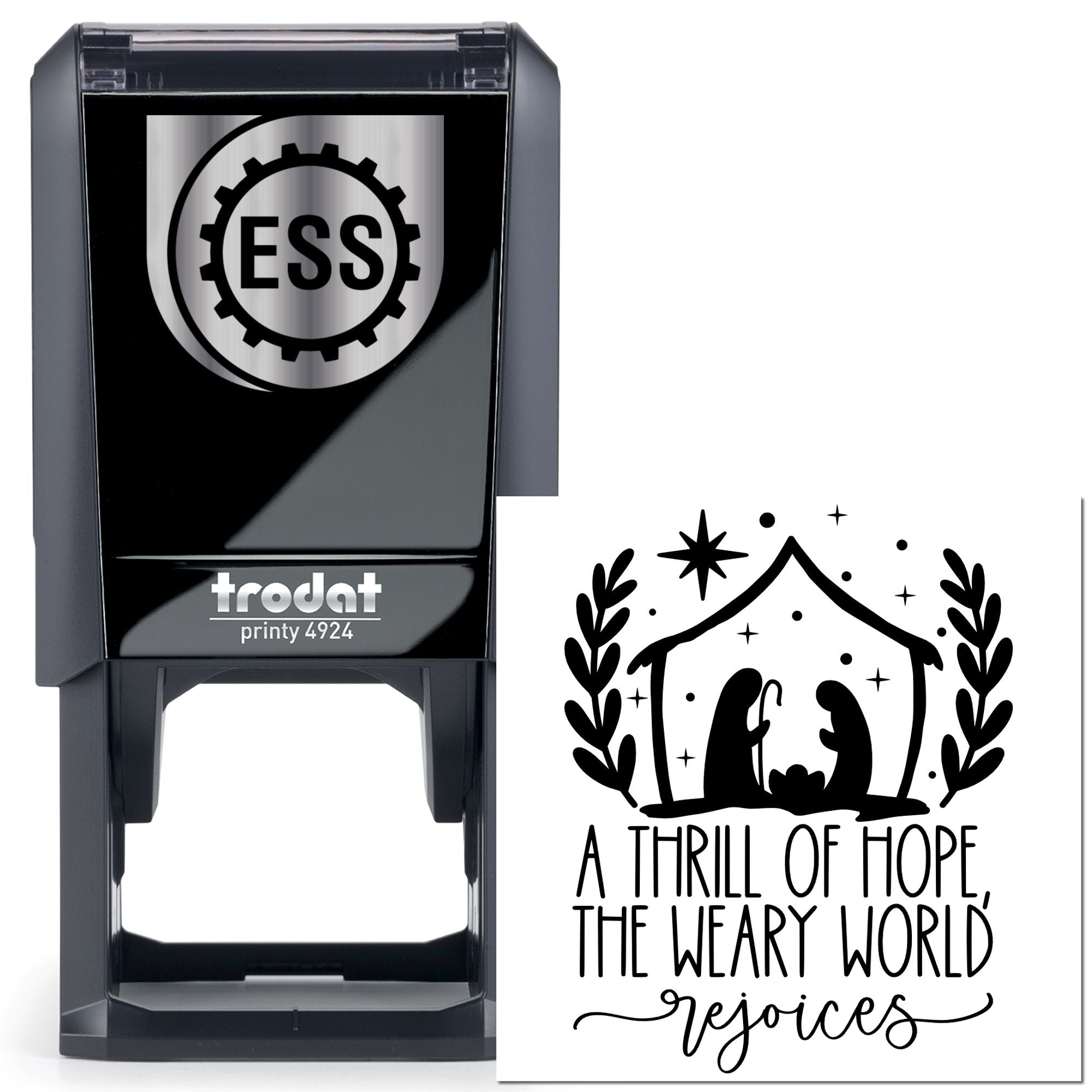 Self-Inking Hopeful Nativity Card Stamp