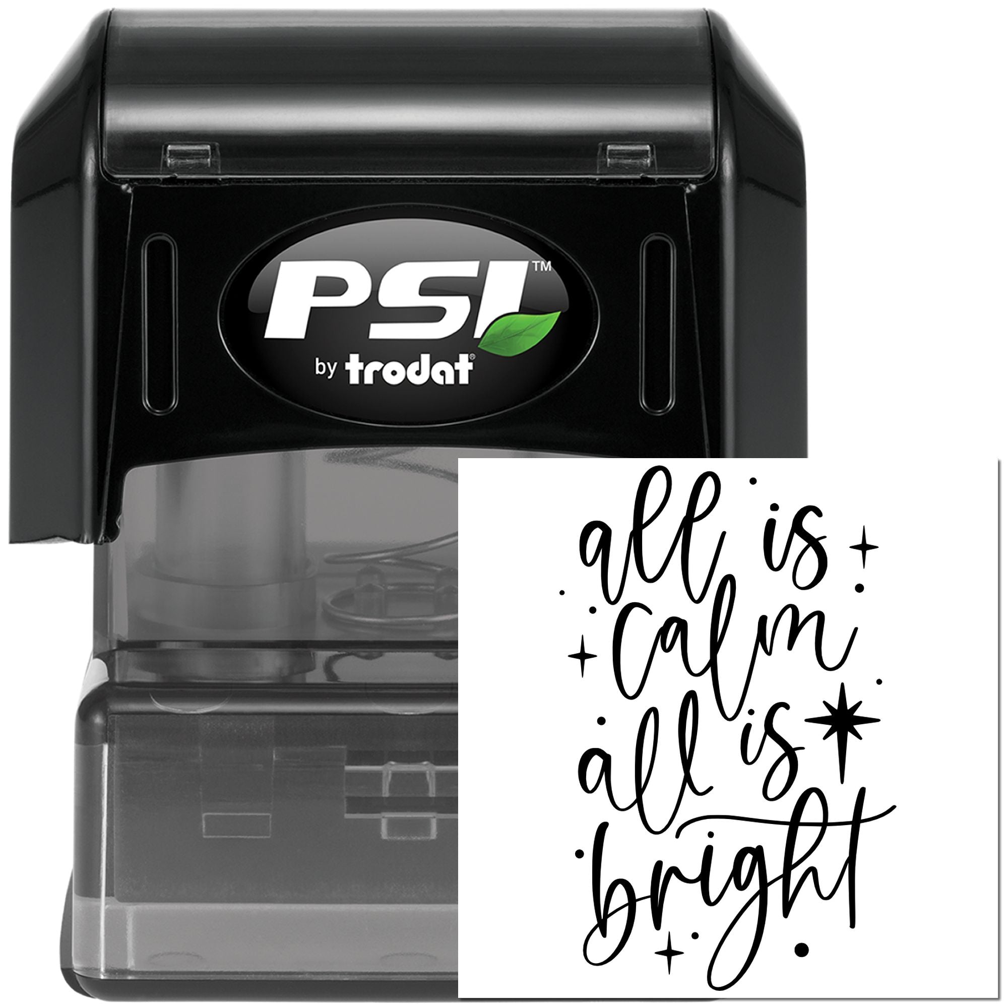 Pre-Inked All Is Bright Crafting Stamp