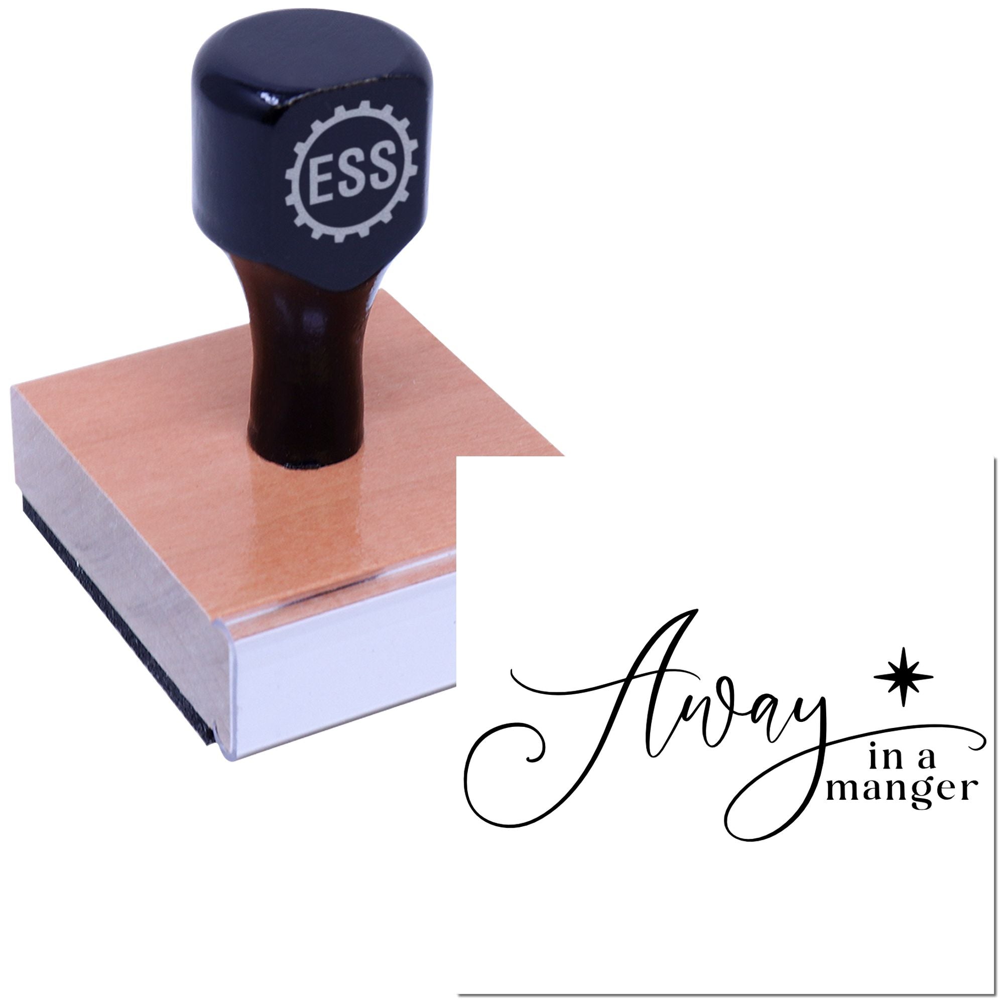 Gentle Nativity Lullaby Handcraft Rubber Stamp