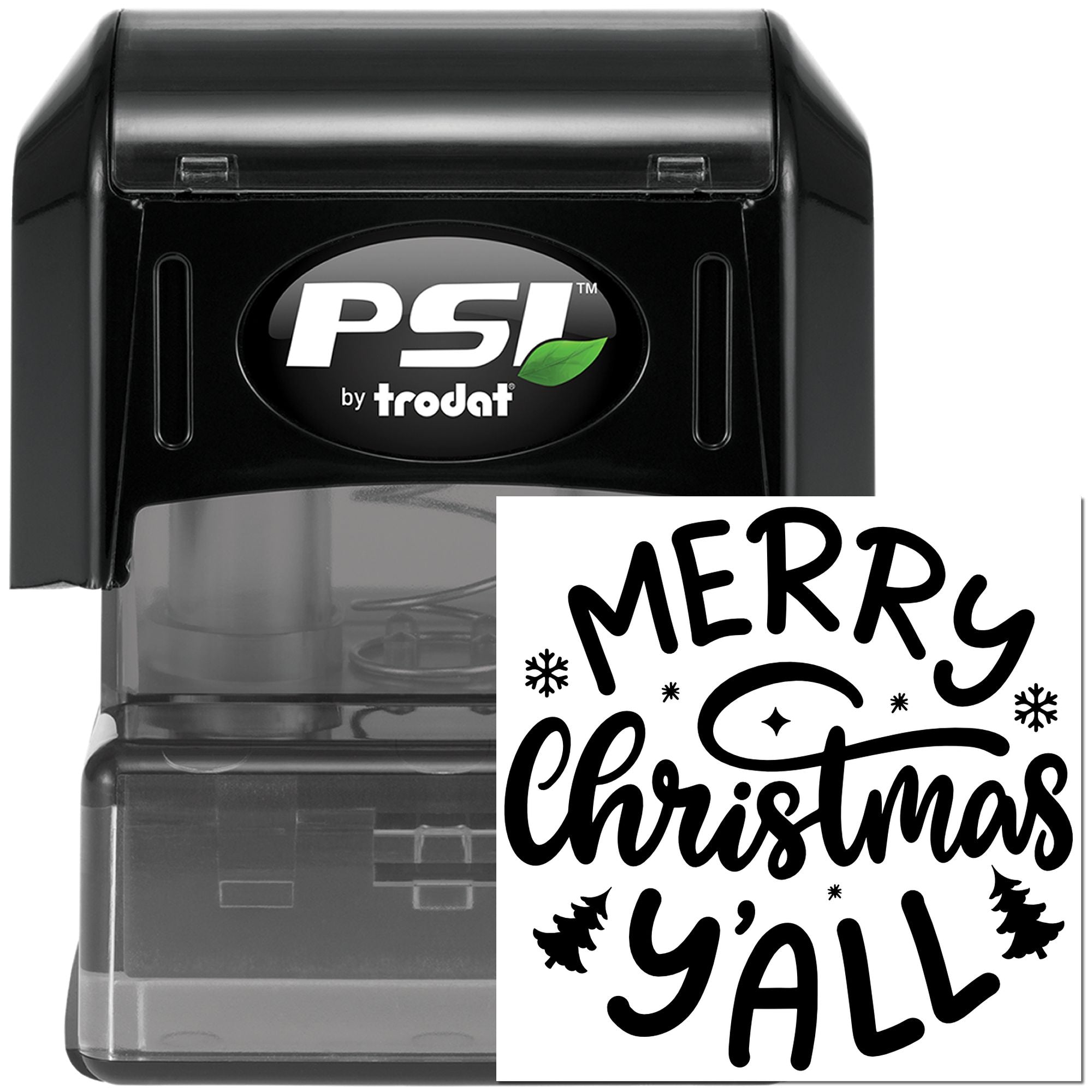 Pre-Inked Merry Christmas Y'all Paper Craft Stamp