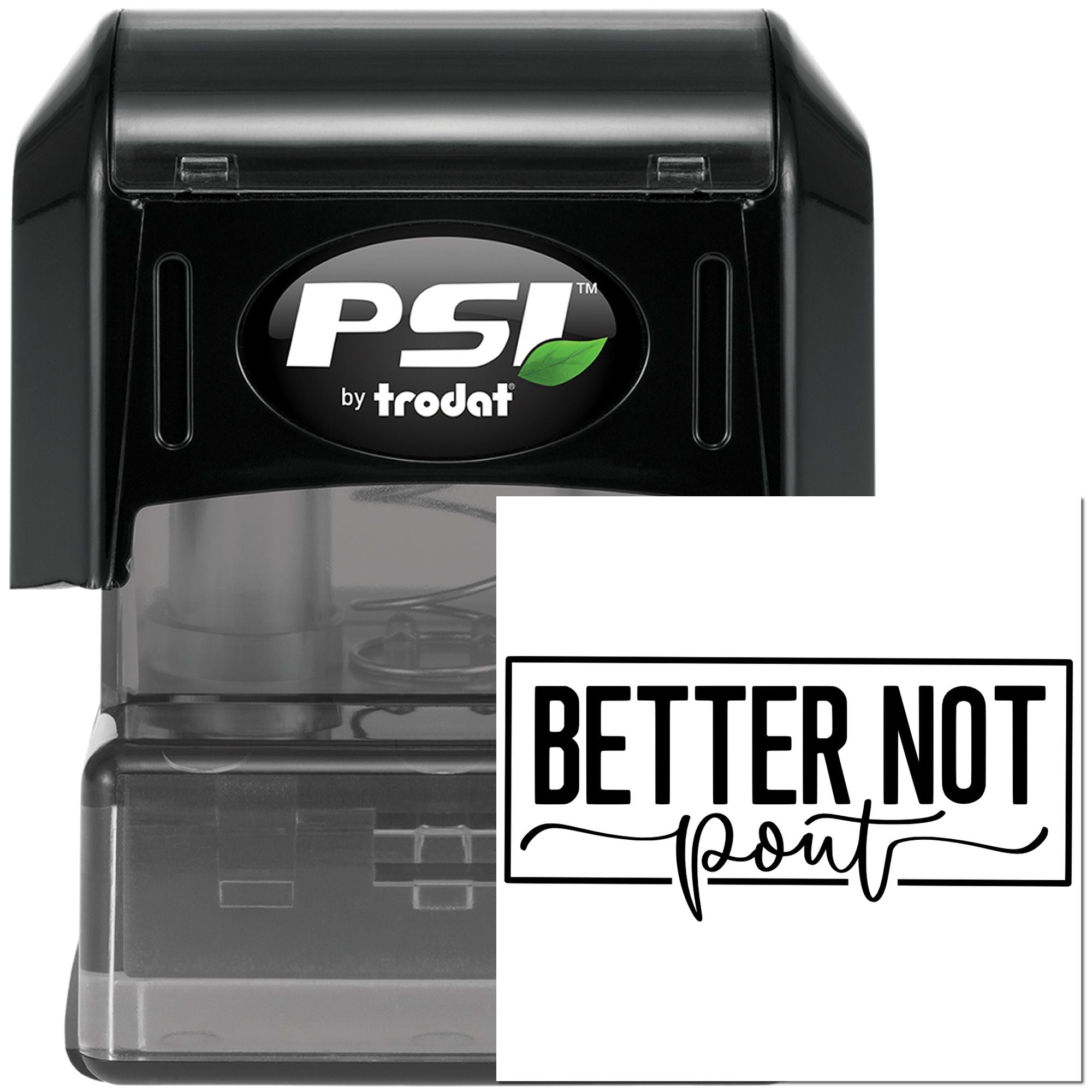 Pre-Inked Better Not Point Handcraft Stamp