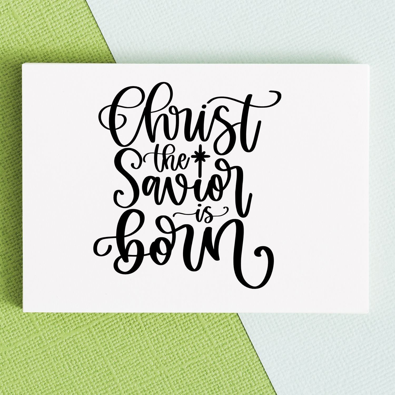 Heavenly Savior Arrival Journaling Rubber Stamp