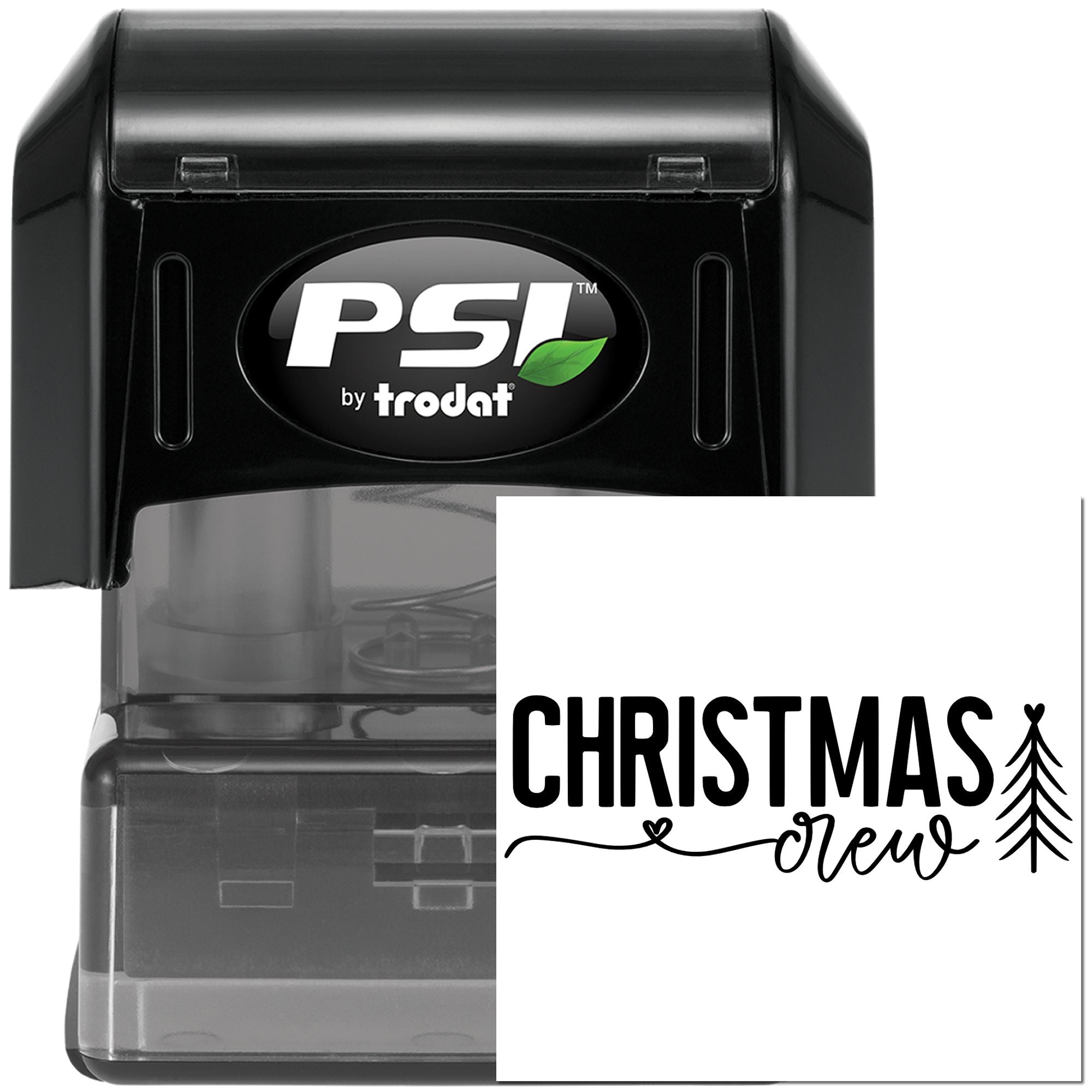 Pre-Inked Christmas Crew Tree Paper Craft Stamp