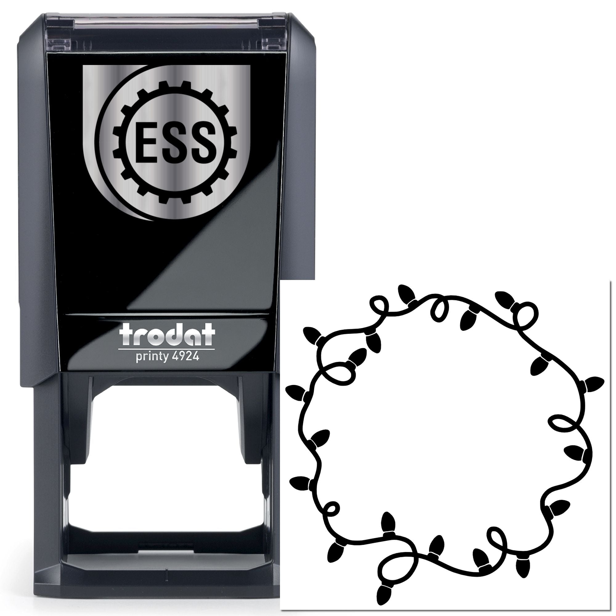 Self-Inking String Lights Paper Goods Stamp