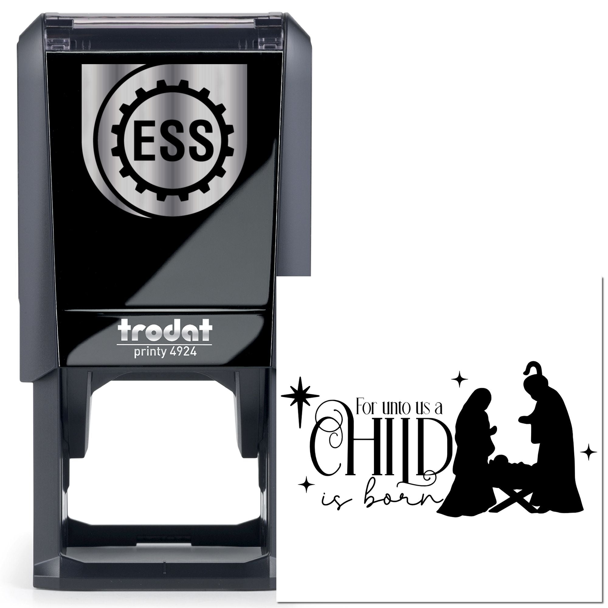 Self-Inking Nativity Scene Postcard Stamp