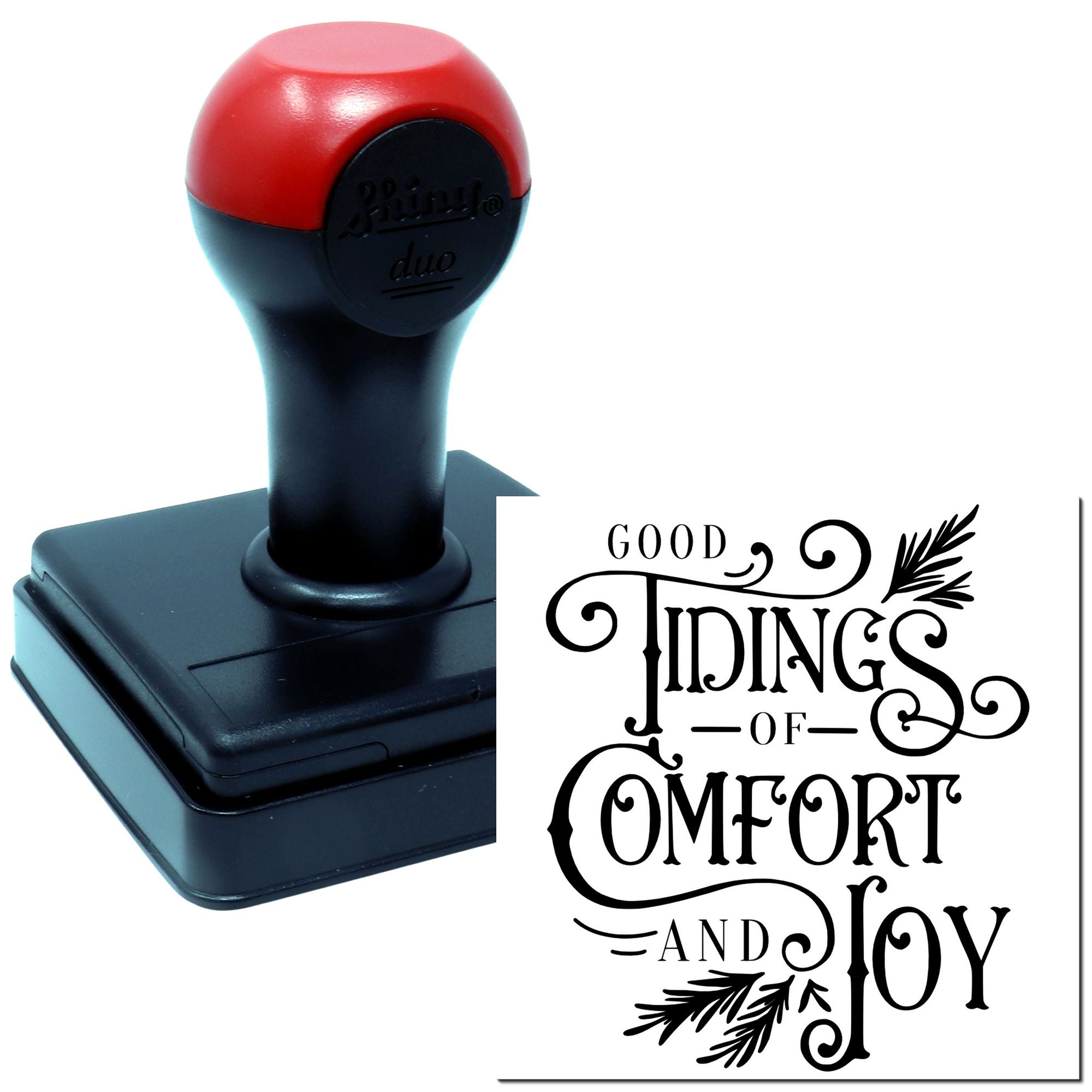 Duo Good Tidings Of Comfort And Joy Hand Stamp