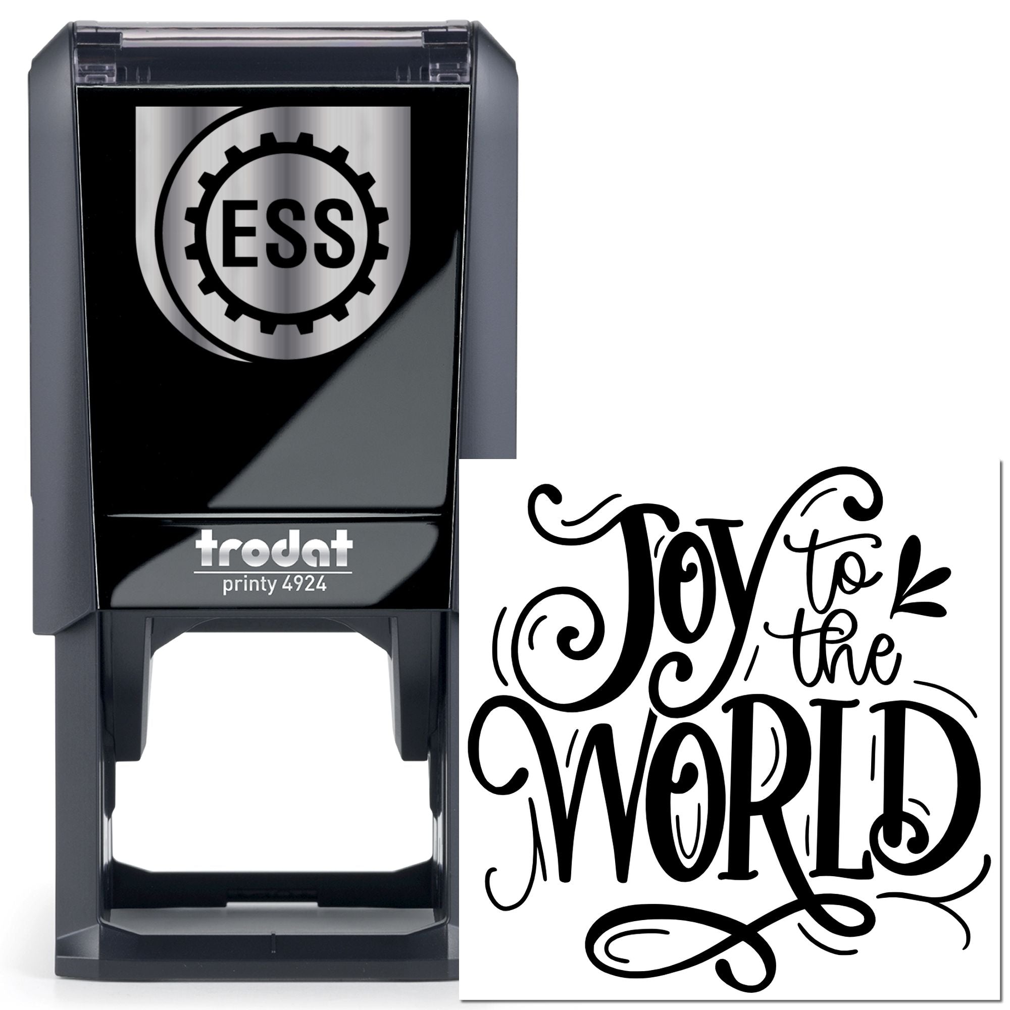 Self-Inking Joyful World Cardmaking Stamp