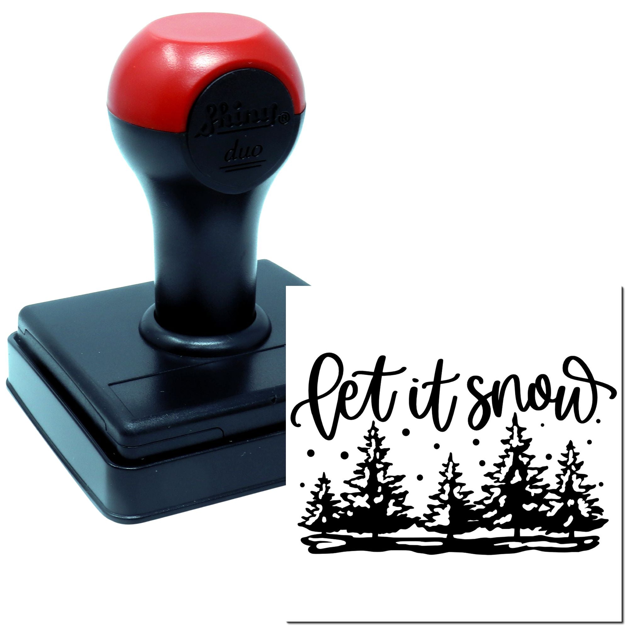 Duo Let It Snow Pine Forest Hand Stamp