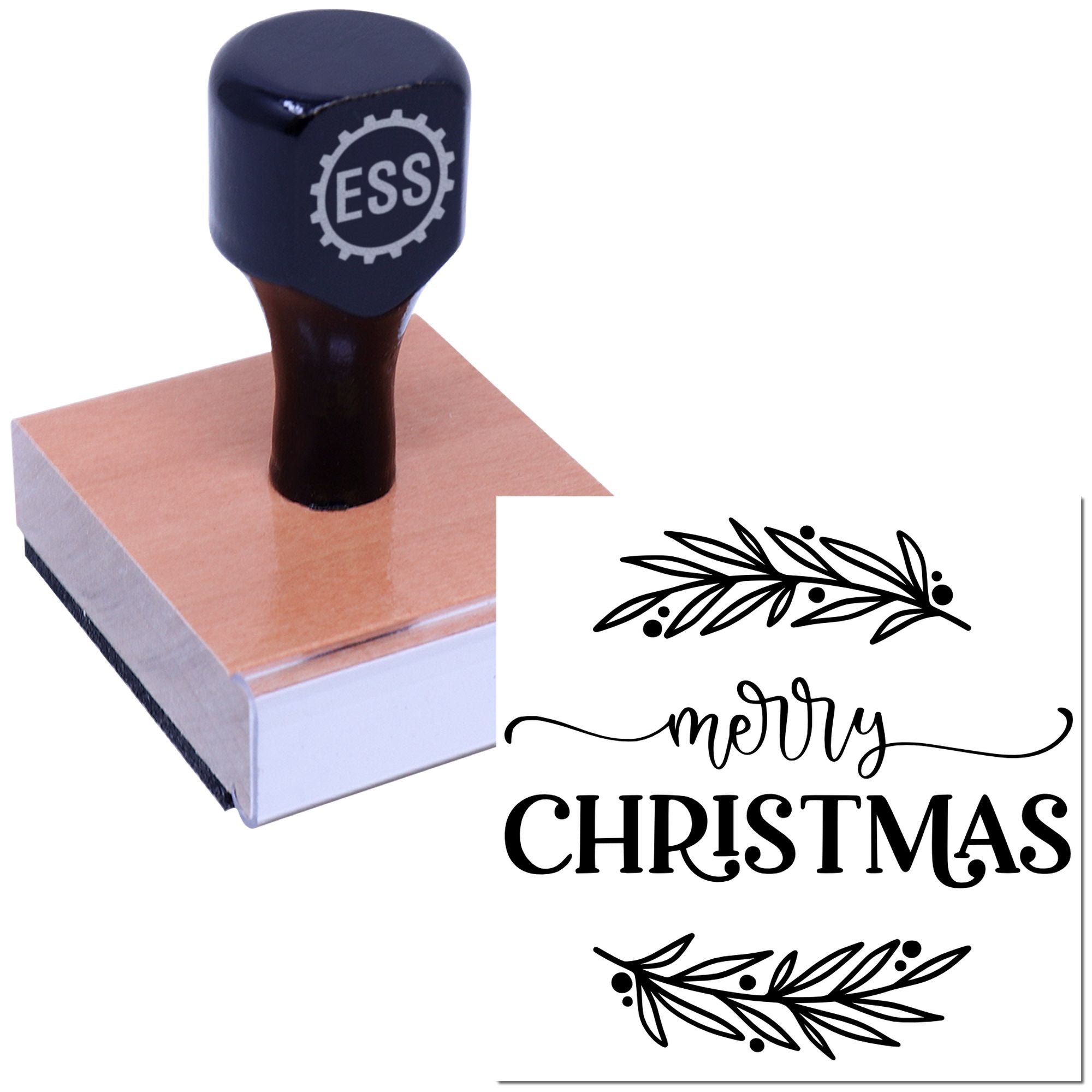 Joyful Winter Wishes Scrapbooking Rubber Stamp