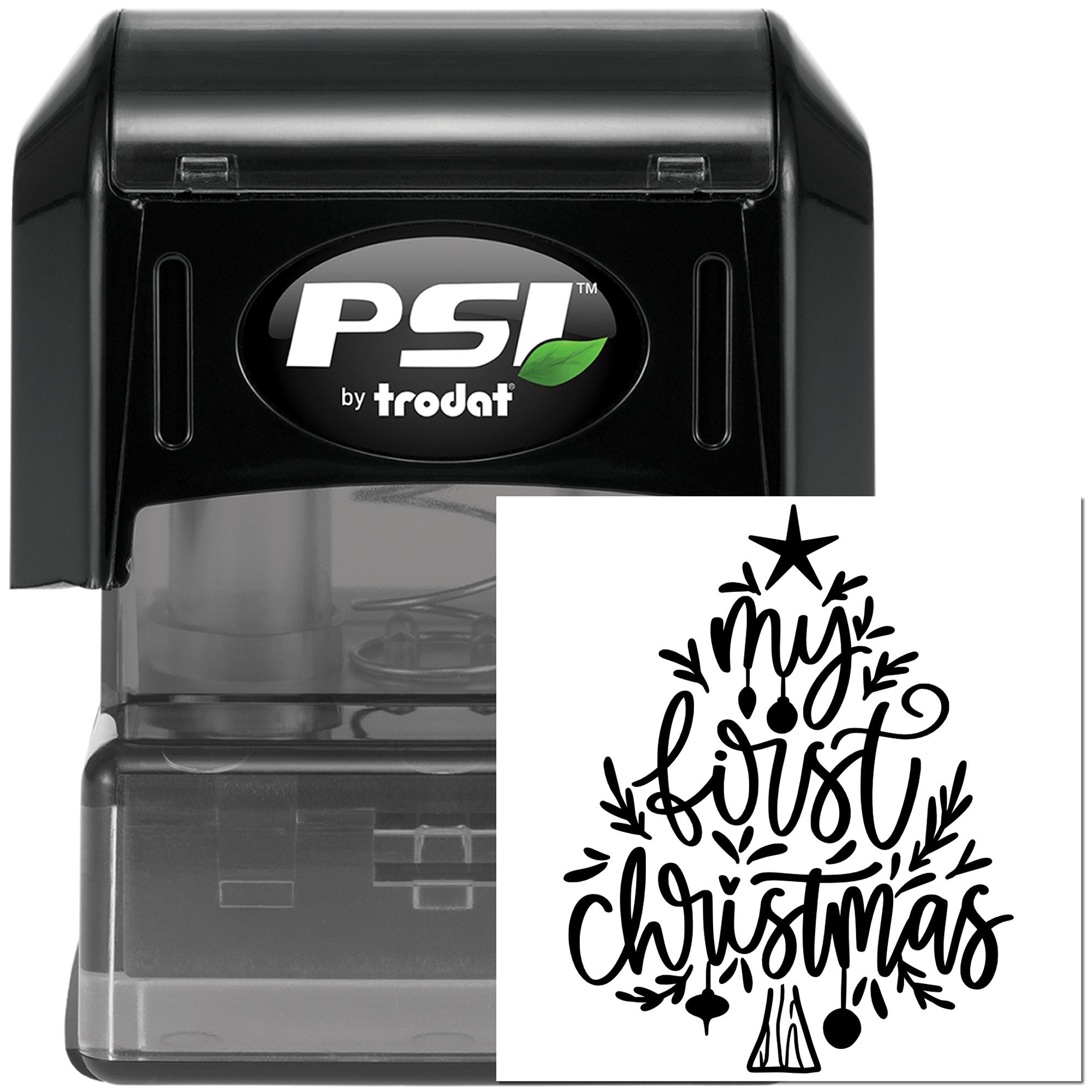 Pre-Inked My First Christmas Scrapbooking Stamp