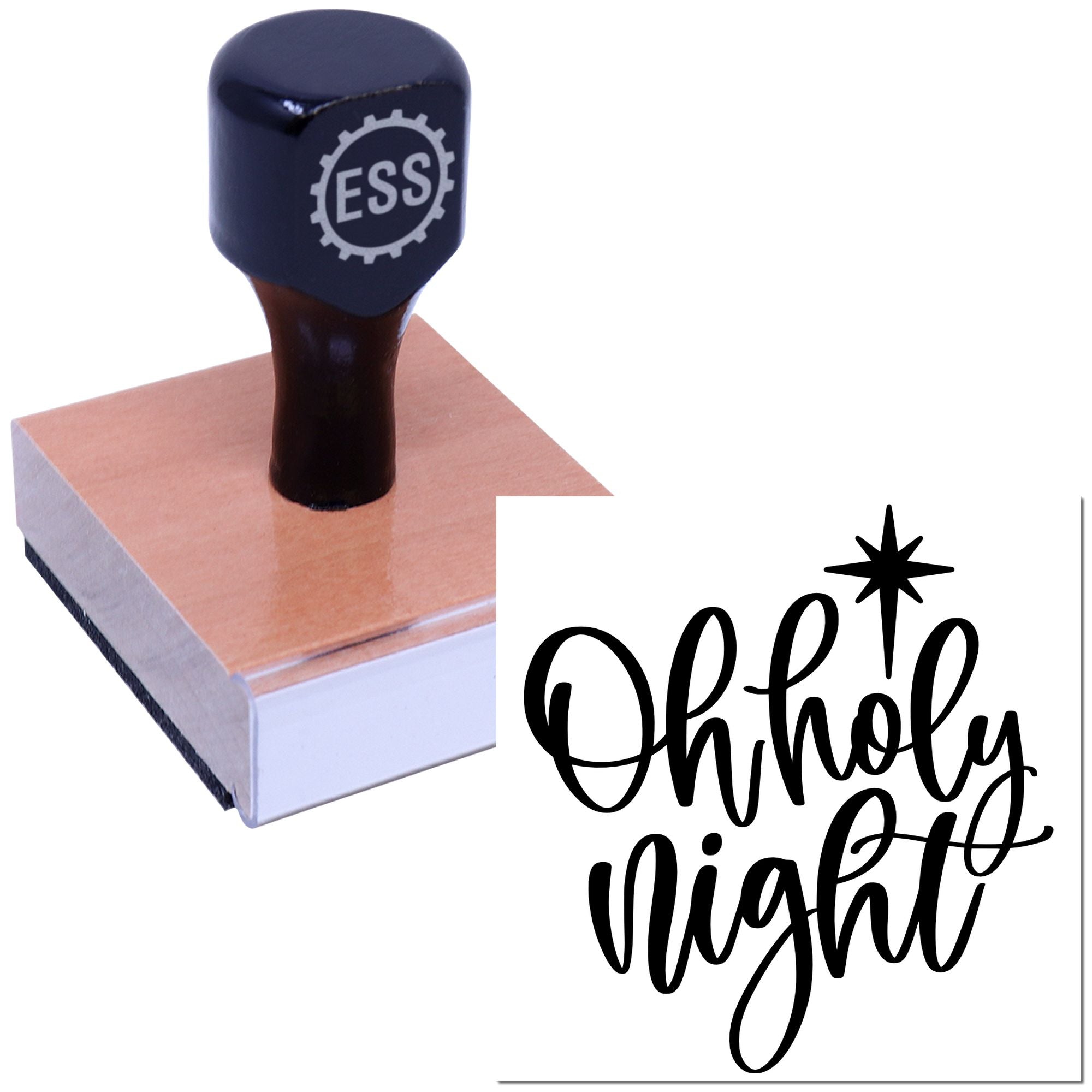 Divine Starry Night Papercraft Rubber Stamp