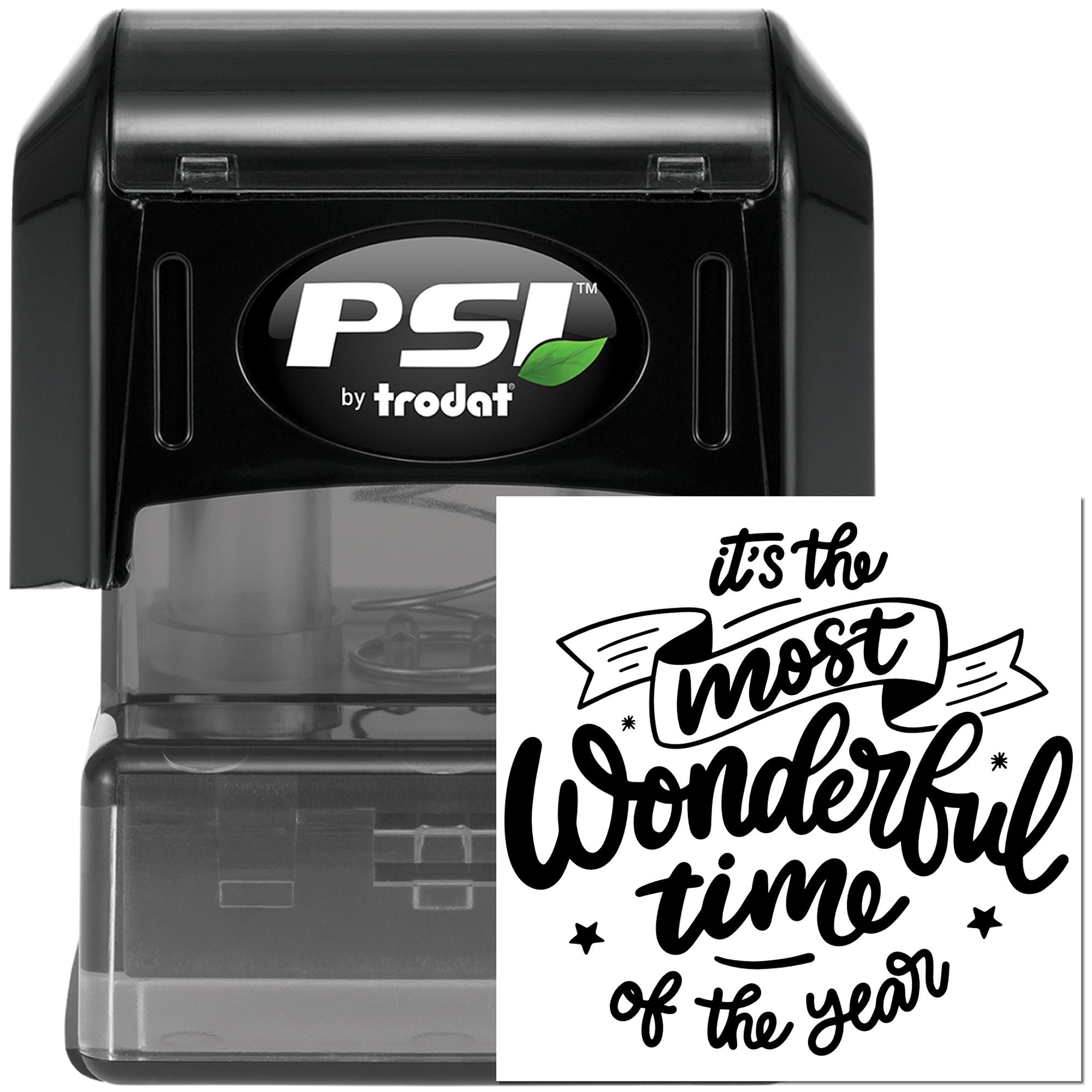 Pre-Inked Most Wonderful Time Handcraft Stamp