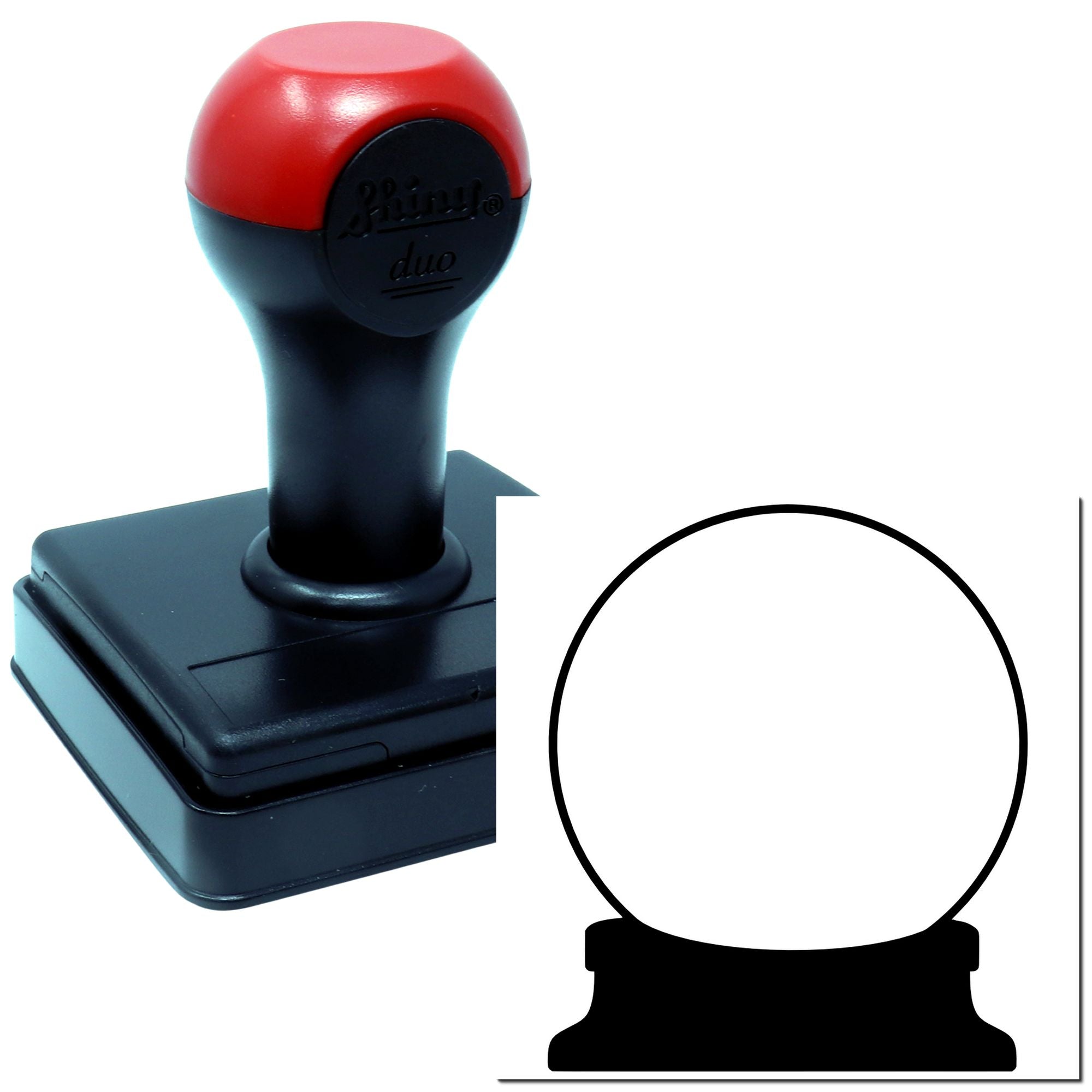 Duo Empty Fortune Teller Crystal Ball Hand Stamp