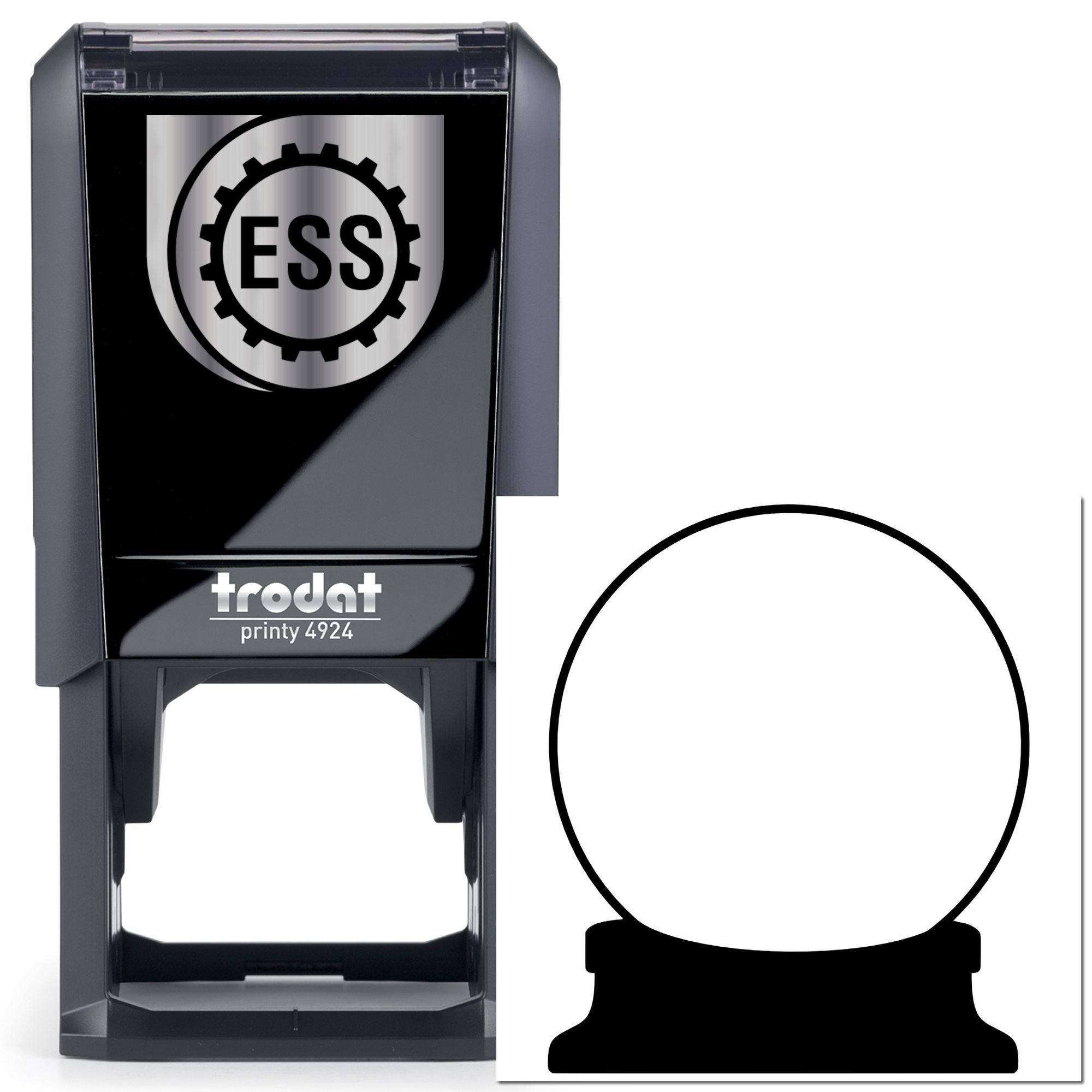 Self-Inking Globe Stand Place Card Stamp