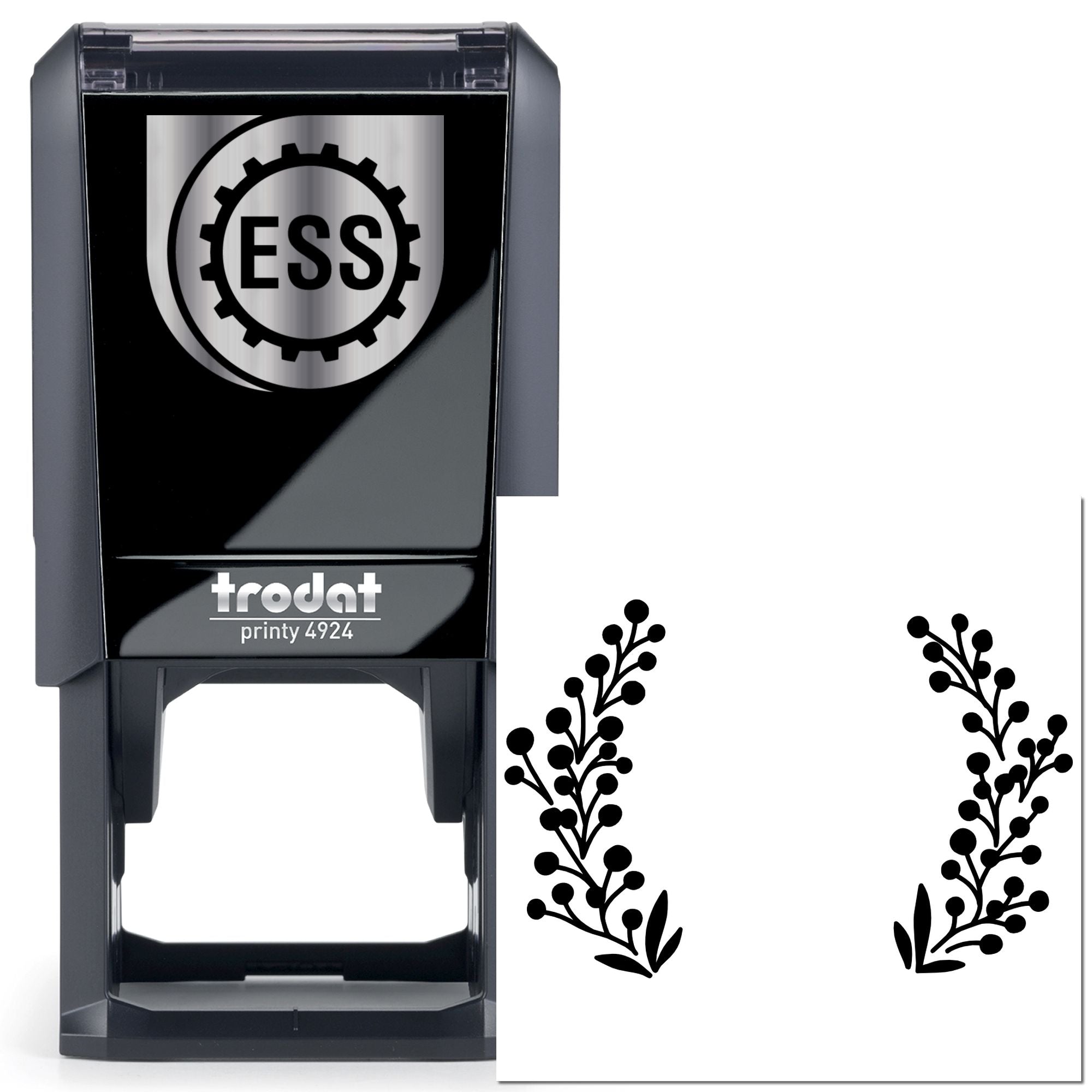Self-Inking Laurel Wreath Card Stamp