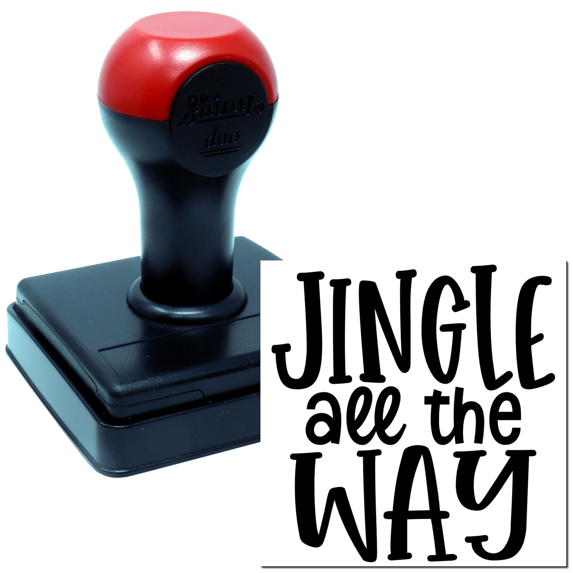 Duo Festive Jingle All The Way Hand Stamp