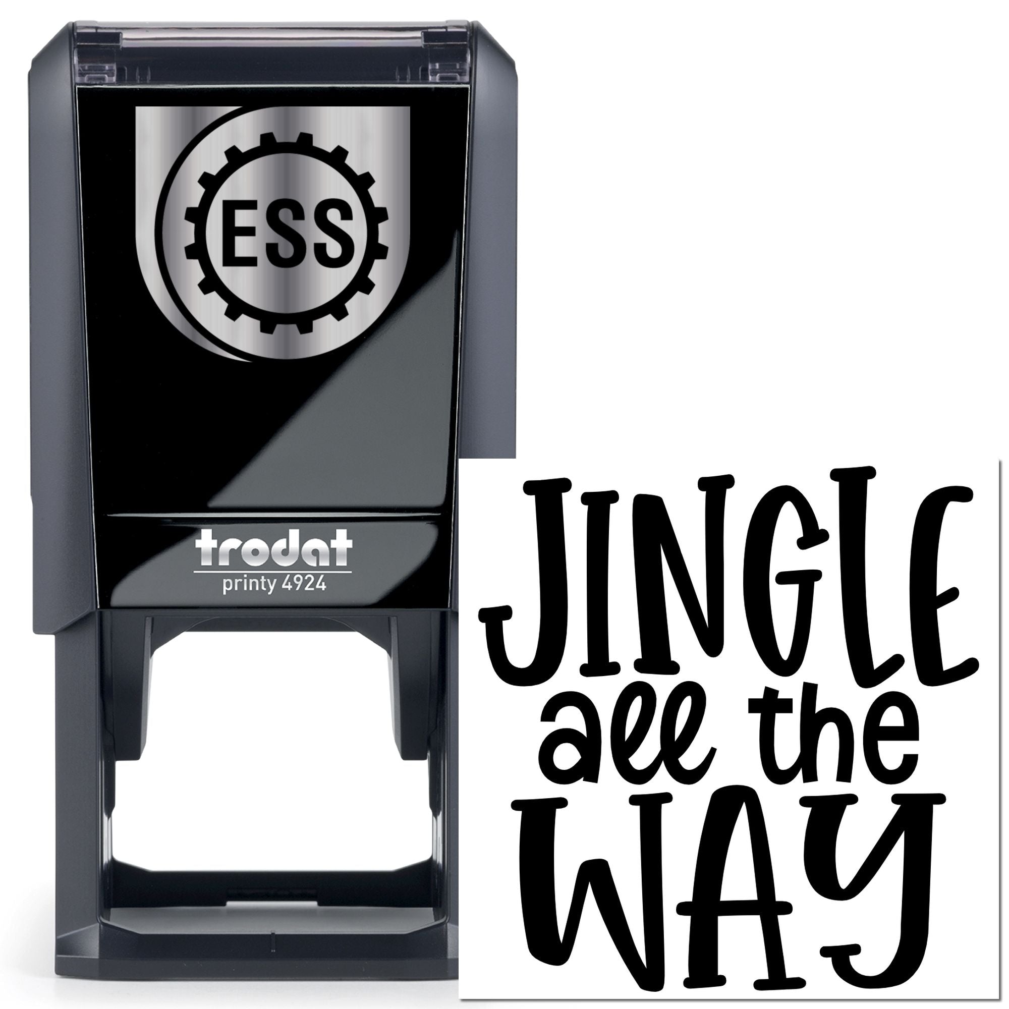 Self-Inking Festive Typography Postcard Stamp