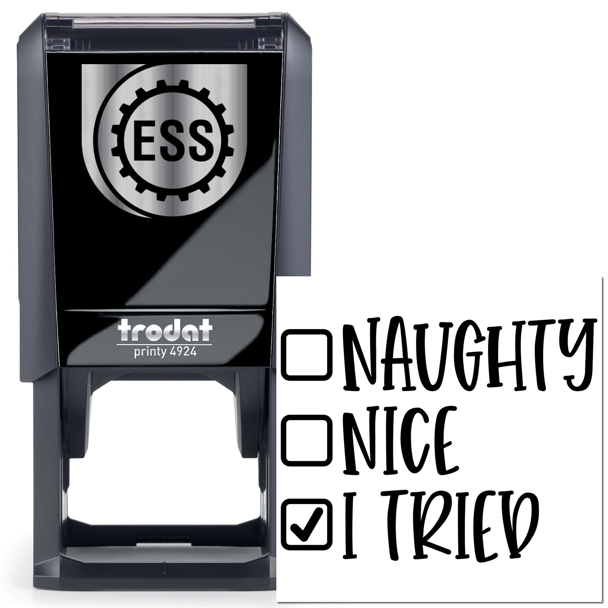 Self-Inking Santa List Party Favor Stamp