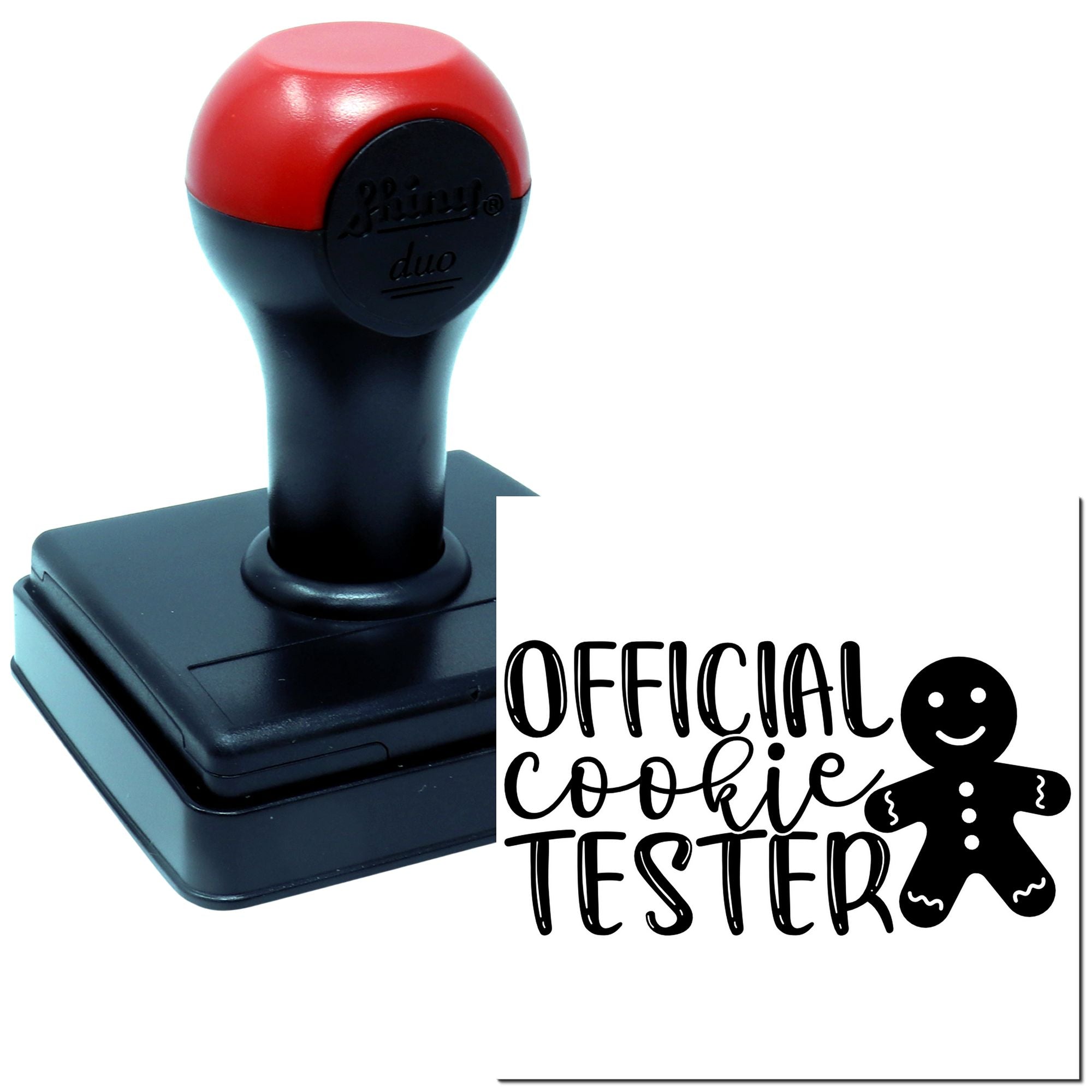 Duo Official Gingerbread Cookie Testing Team Hand Stamp
