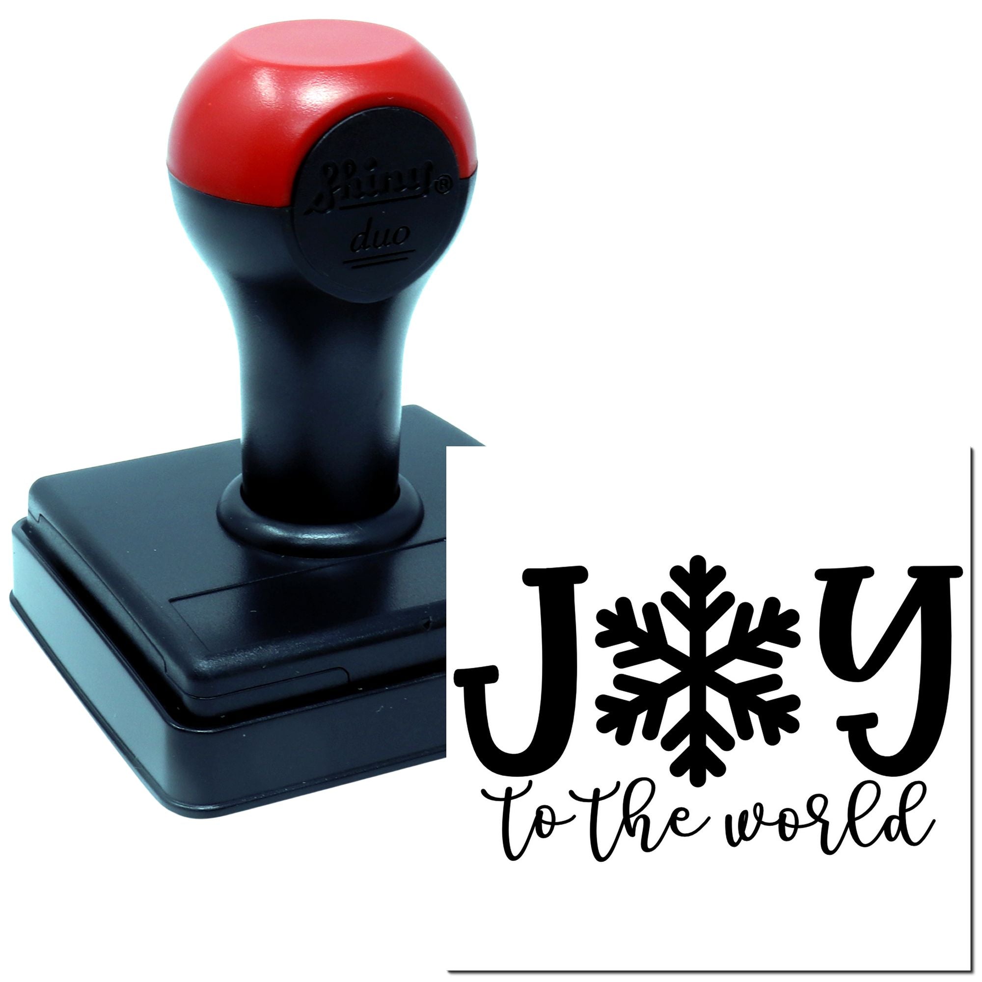 Duo Snowflake Joy For The World Hand Stamp