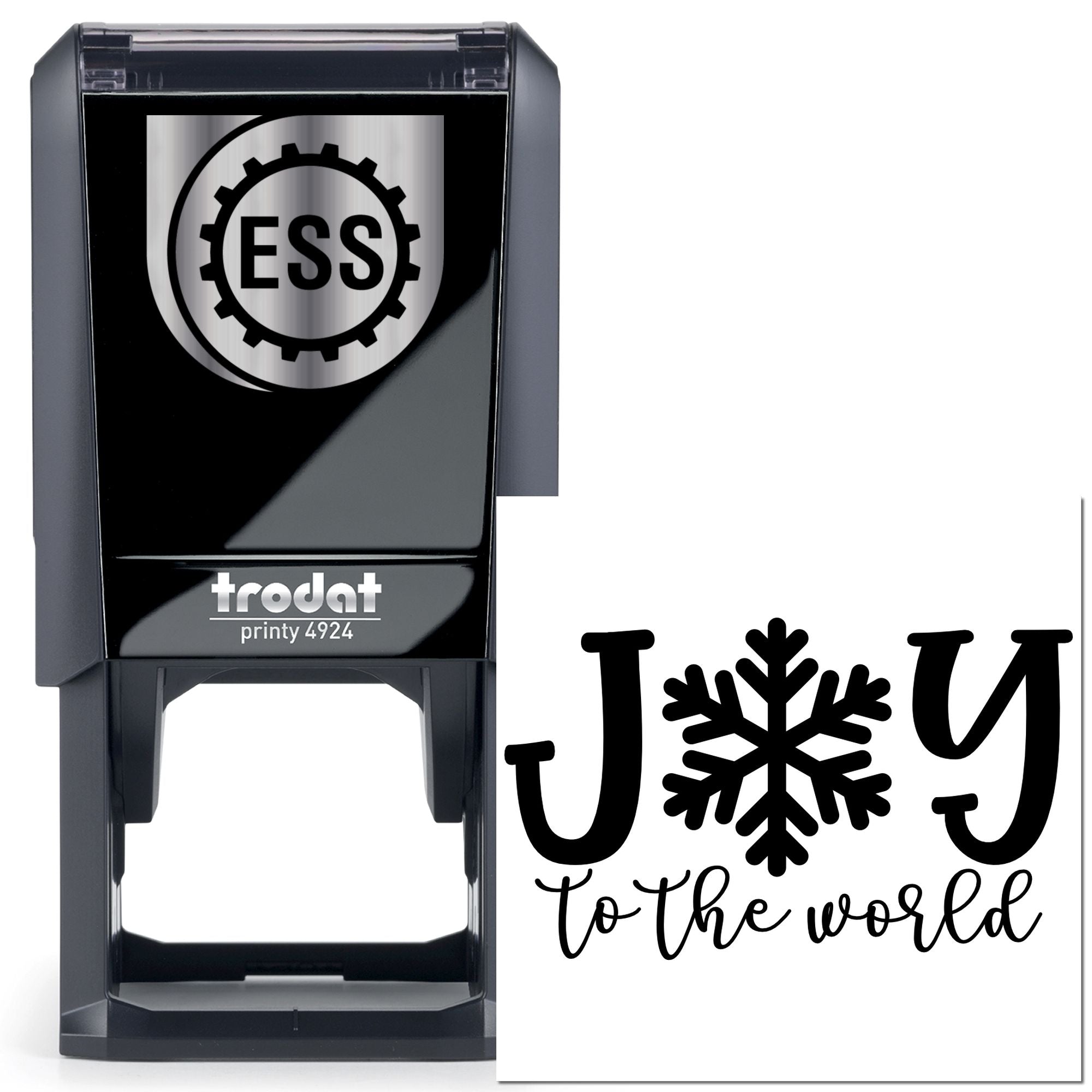 Self-Inking Winter Joy Card Stamp