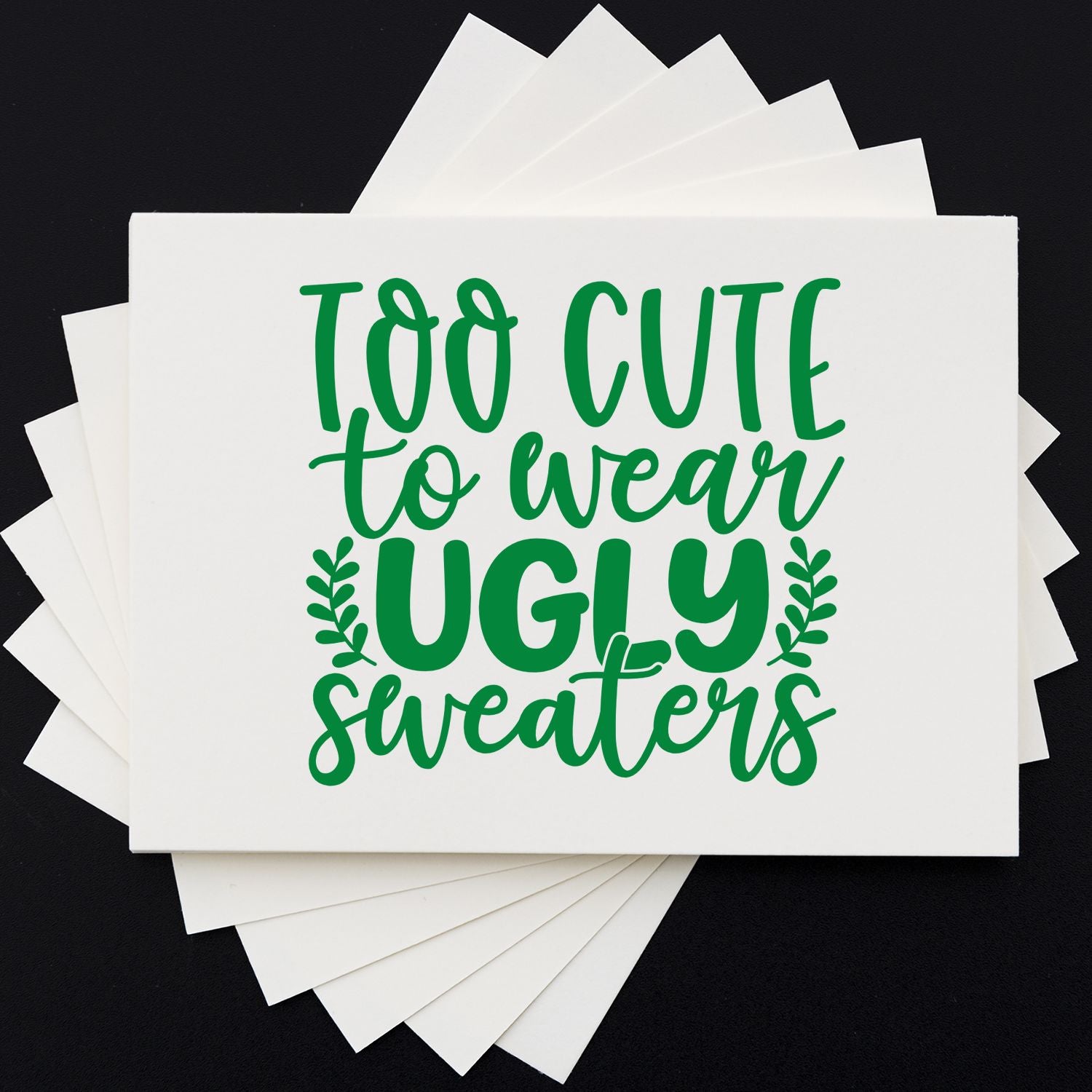 Adorable Sweater Rebellion Paper Craft Rubber Stamp