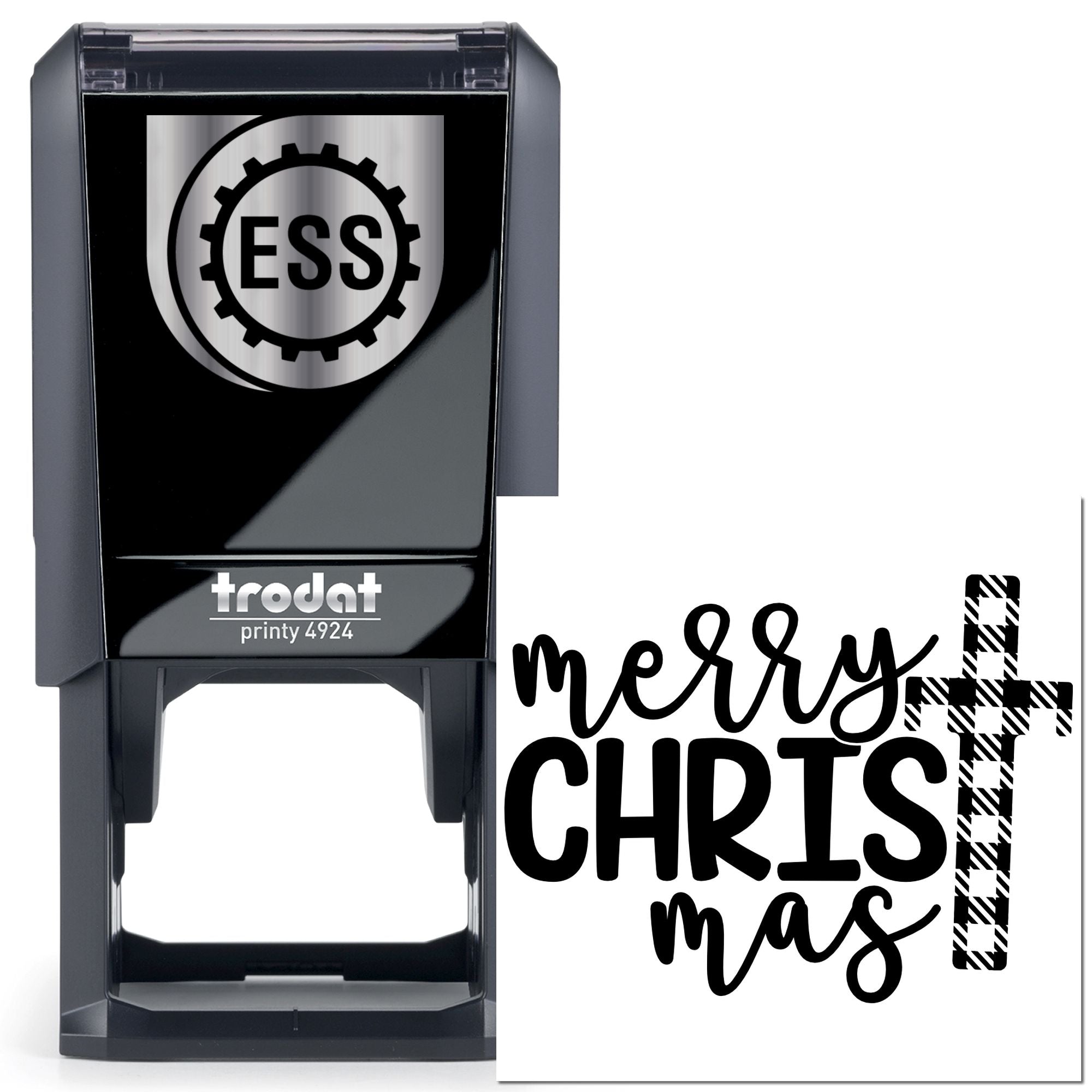 Self-Inking Merry Christmas Paper Craft Stamp