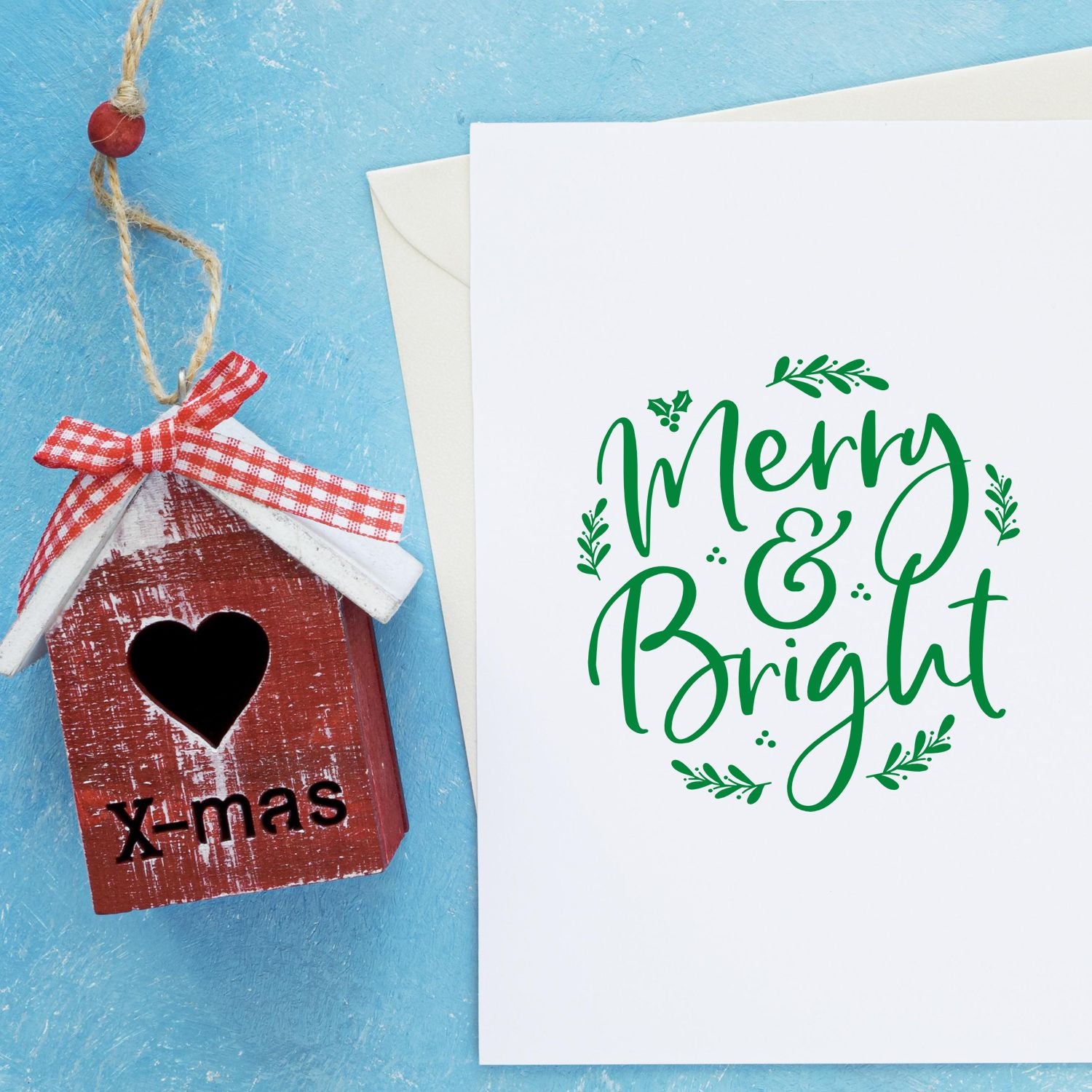 Self-Inking Merry Bright Journaling Stamp