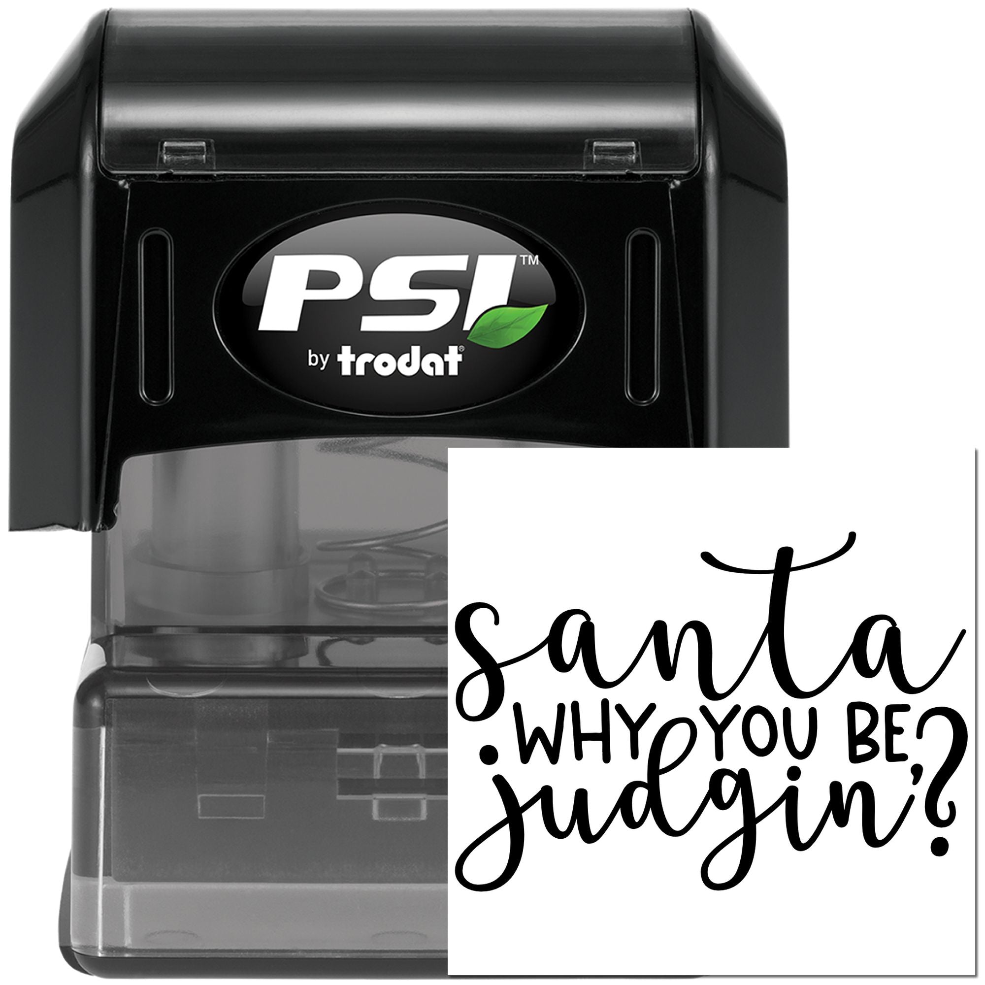 Pre-Inked Judgy Santa Sign Cardmaking Stamp