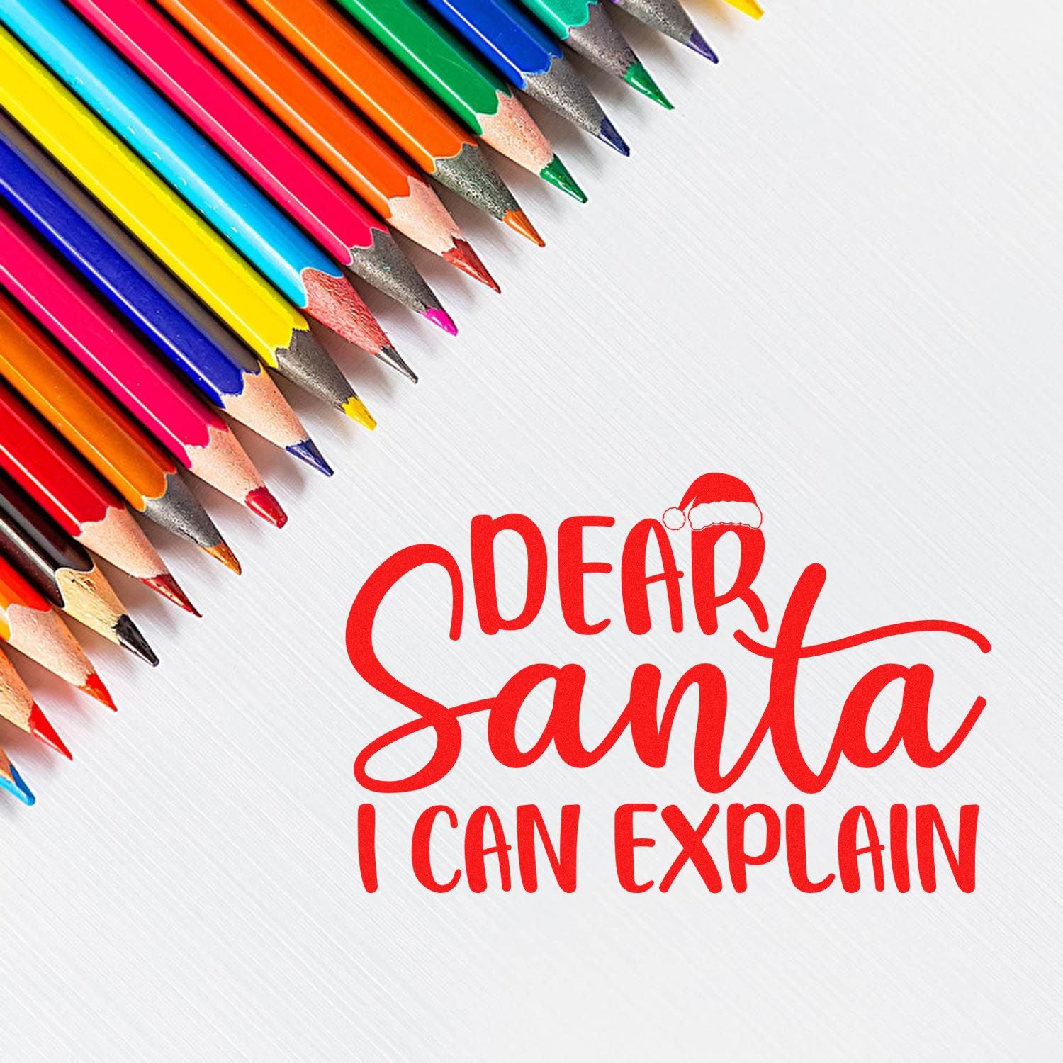 Duo Dear Santa I Can Explain Hand Stamp