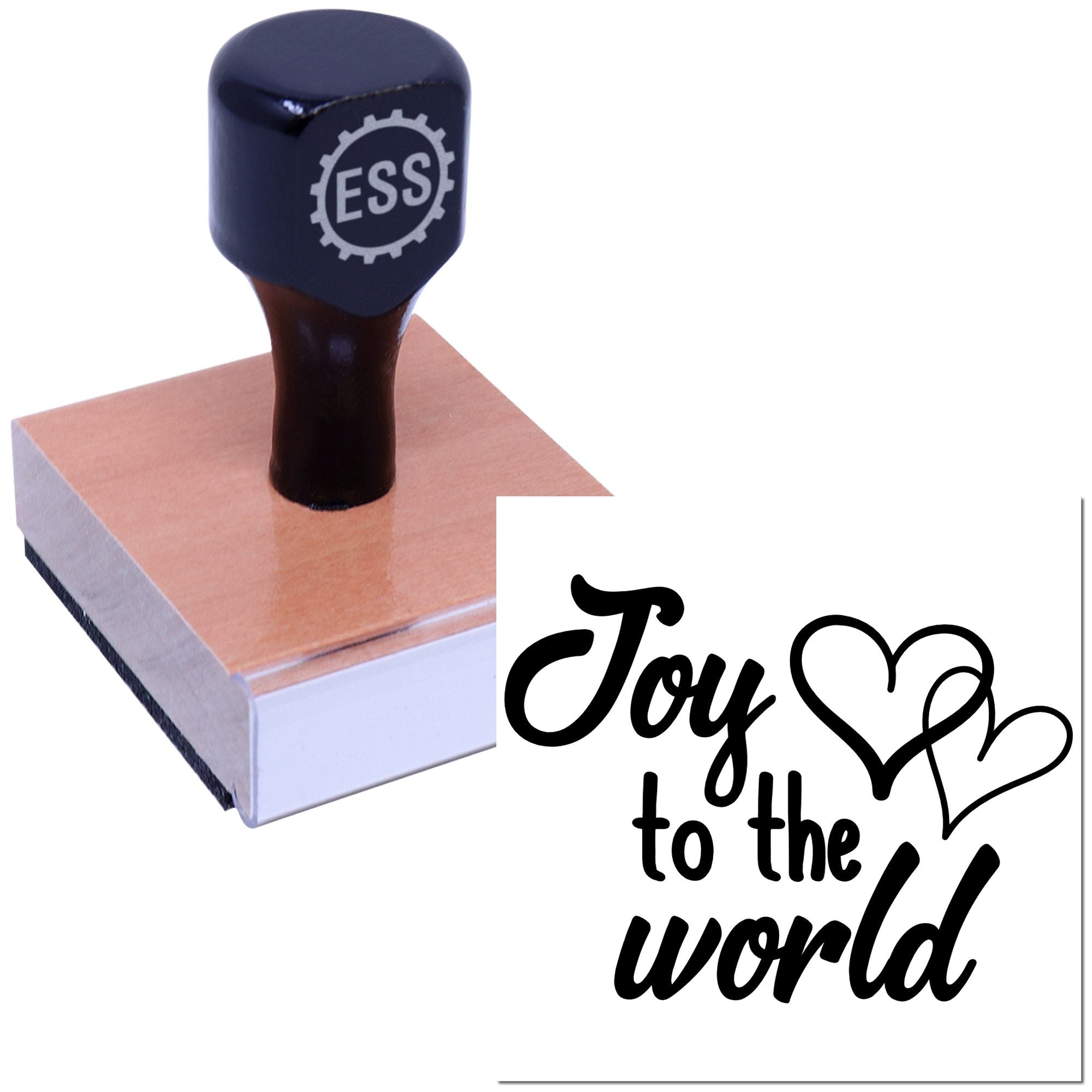 Heartfelt World Joy Card Rubber Stamp