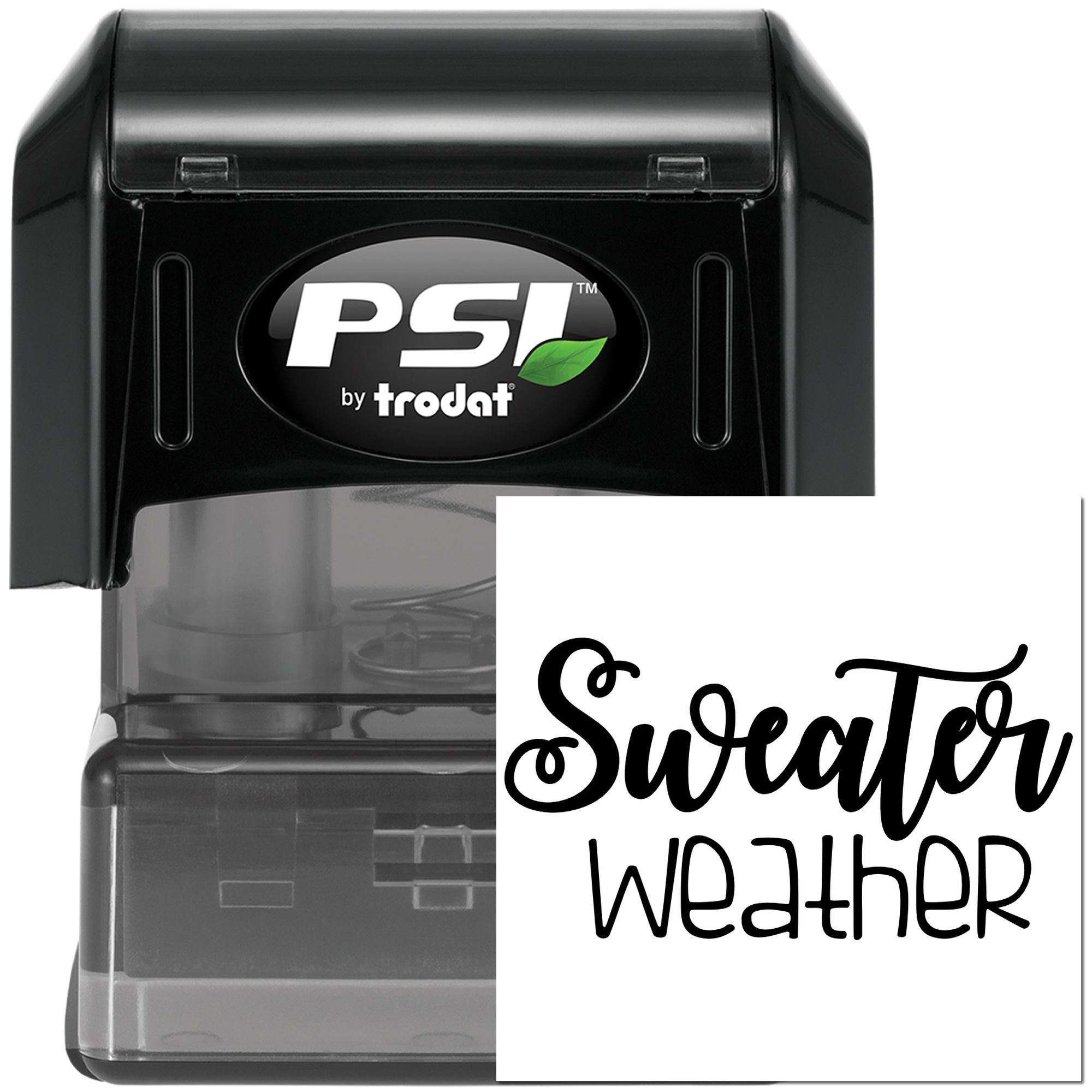 Pre-Inked Cozy Sweater Weather Card Making Stamp